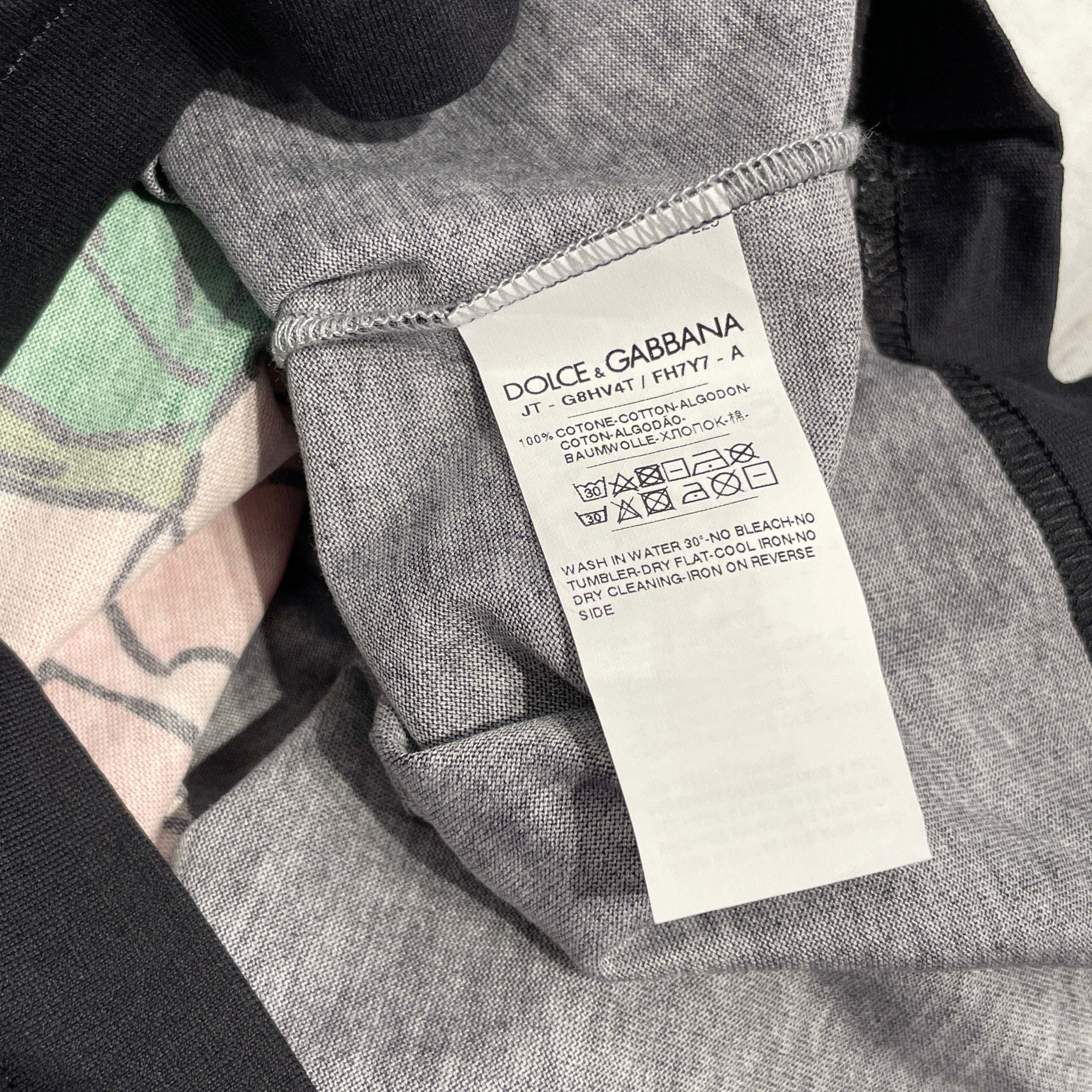 DOLCE&GABBANA/T-Shirt/52/Cotton/BLK/my heart belongs to d&g view 4