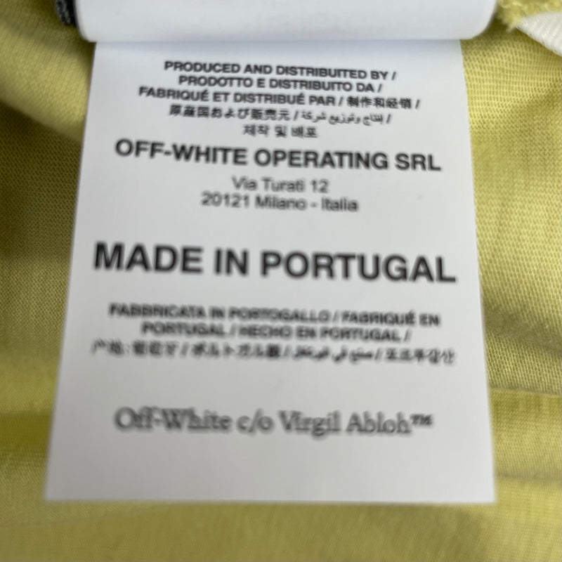 OFF-WHITE/T-Shirt/XS/Cotton/YEL/PURPLE FLOWER