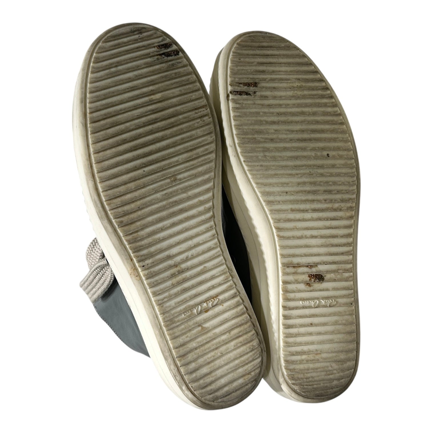 Rick Owens/Hi-Sneakers/US 11/Leather/GRY/porterville jumbo lace sneaker view 4