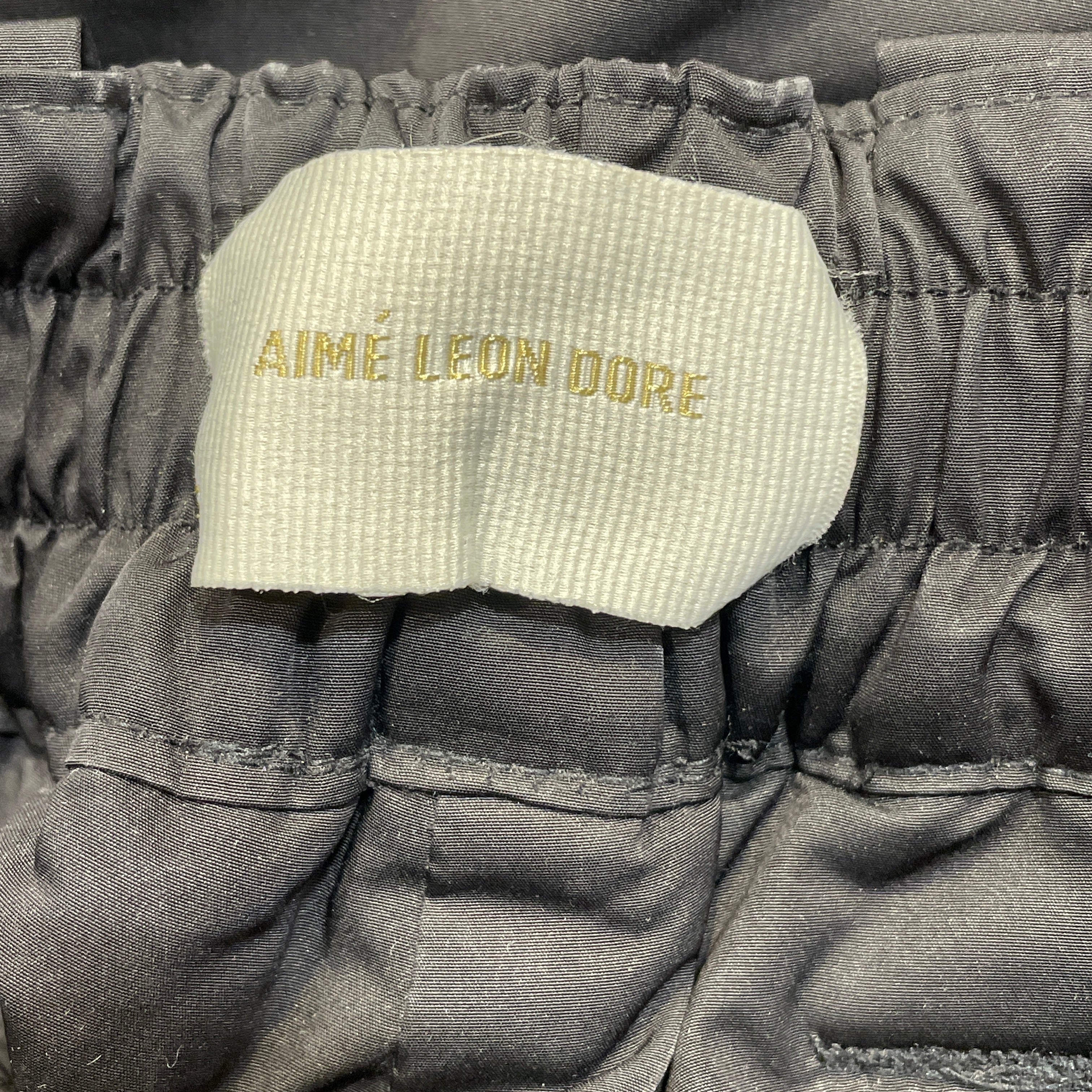 AIME LEON DORE/Pants/S/Cotton/BLK/All Over Print/ view 3