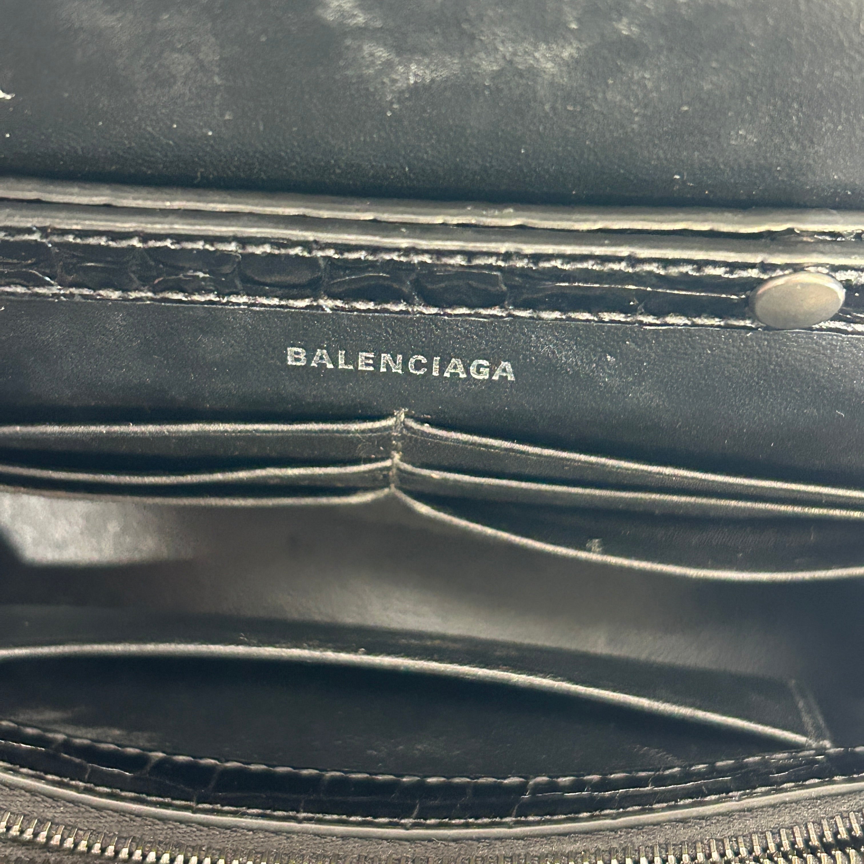 BALENCIAGA/Bag/BLK/HOURGLASS view 4