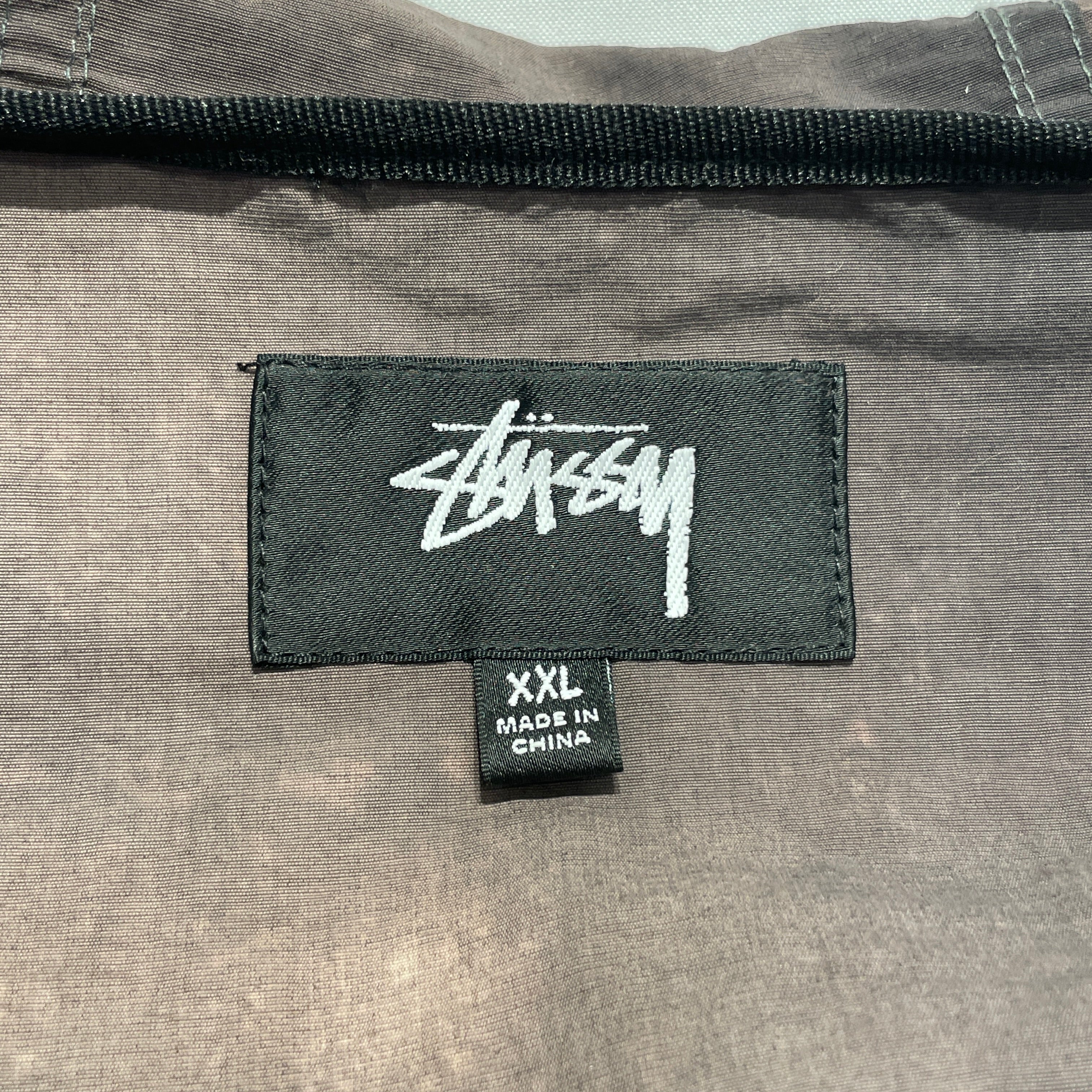 STUSSY/Windbreaker/XXL/Nylon/CML/All Over Print/WAVE DYE SHELL view 3