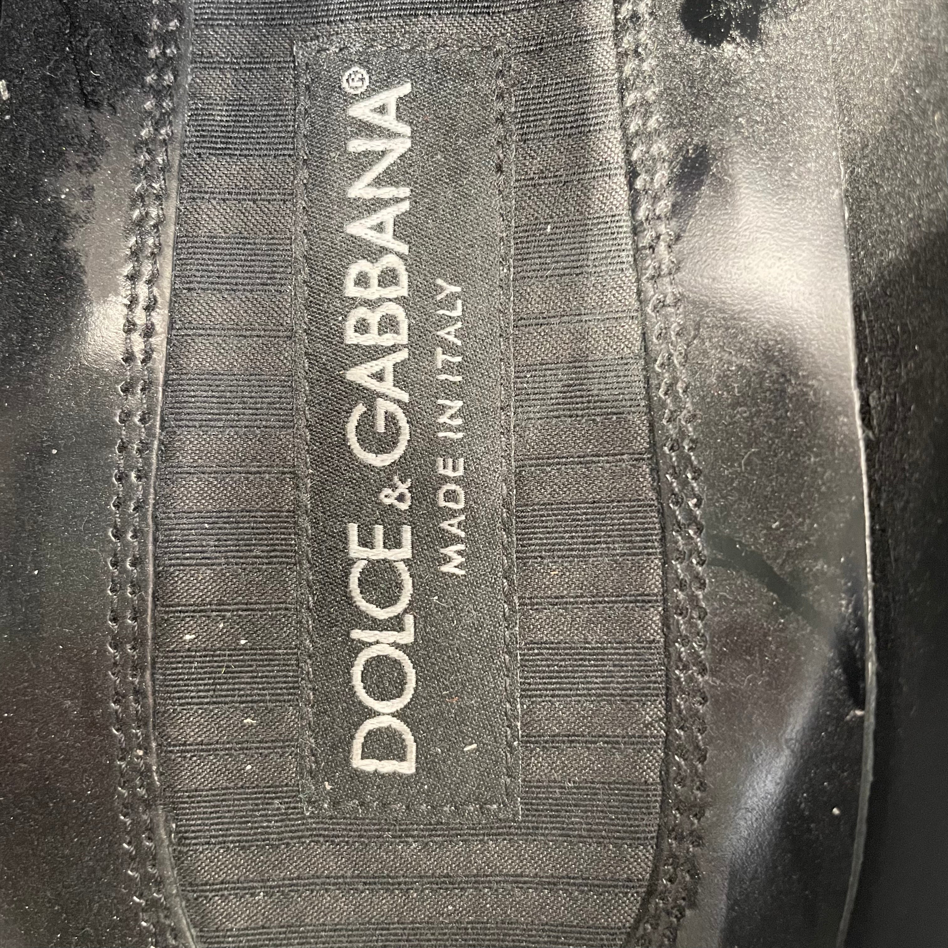 DOLCE&GABBANA/Dress Shoes/US 10/Leather/BLK/Derby view 3
