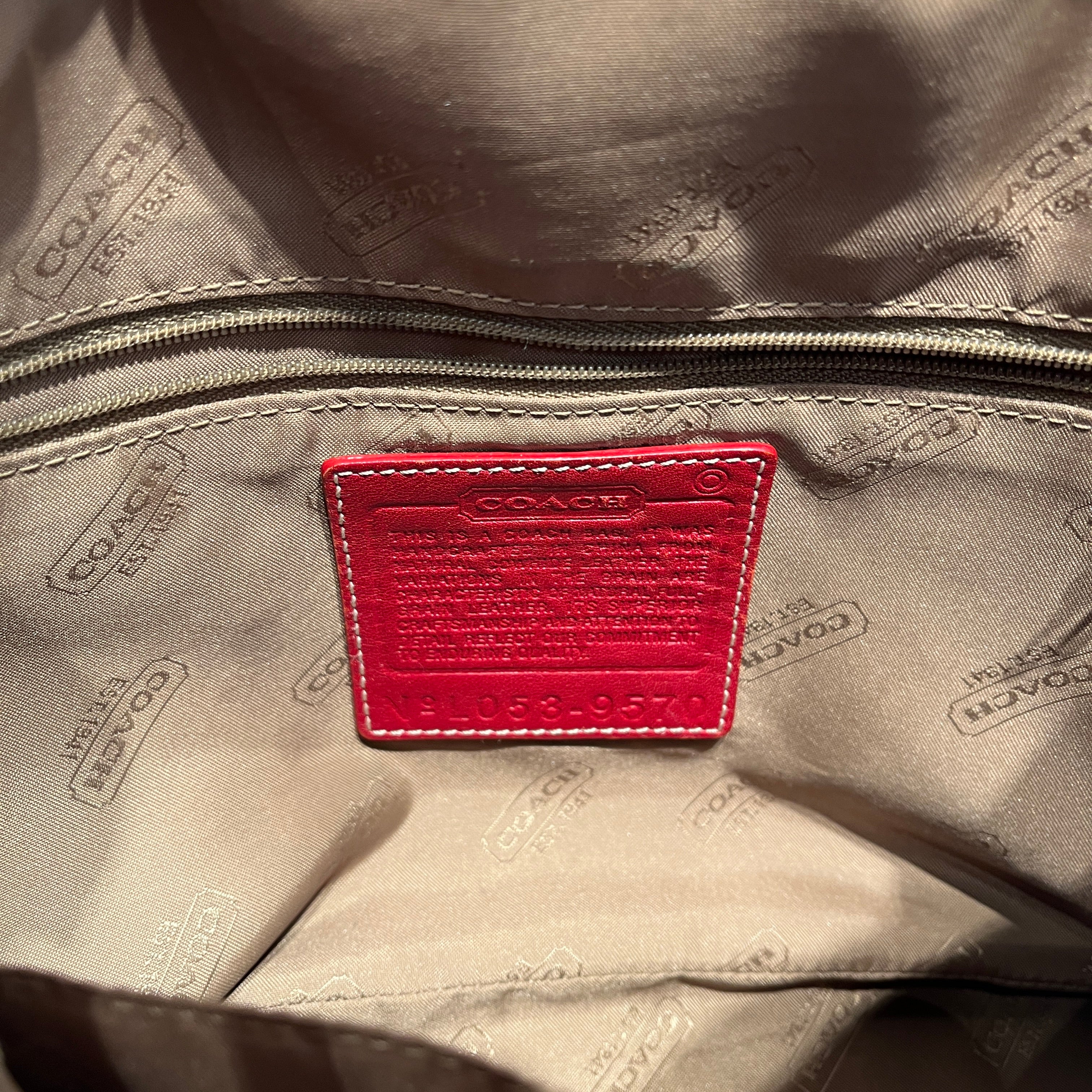 COACH/Bag/Leather/RED/redc flap 9570 view 3