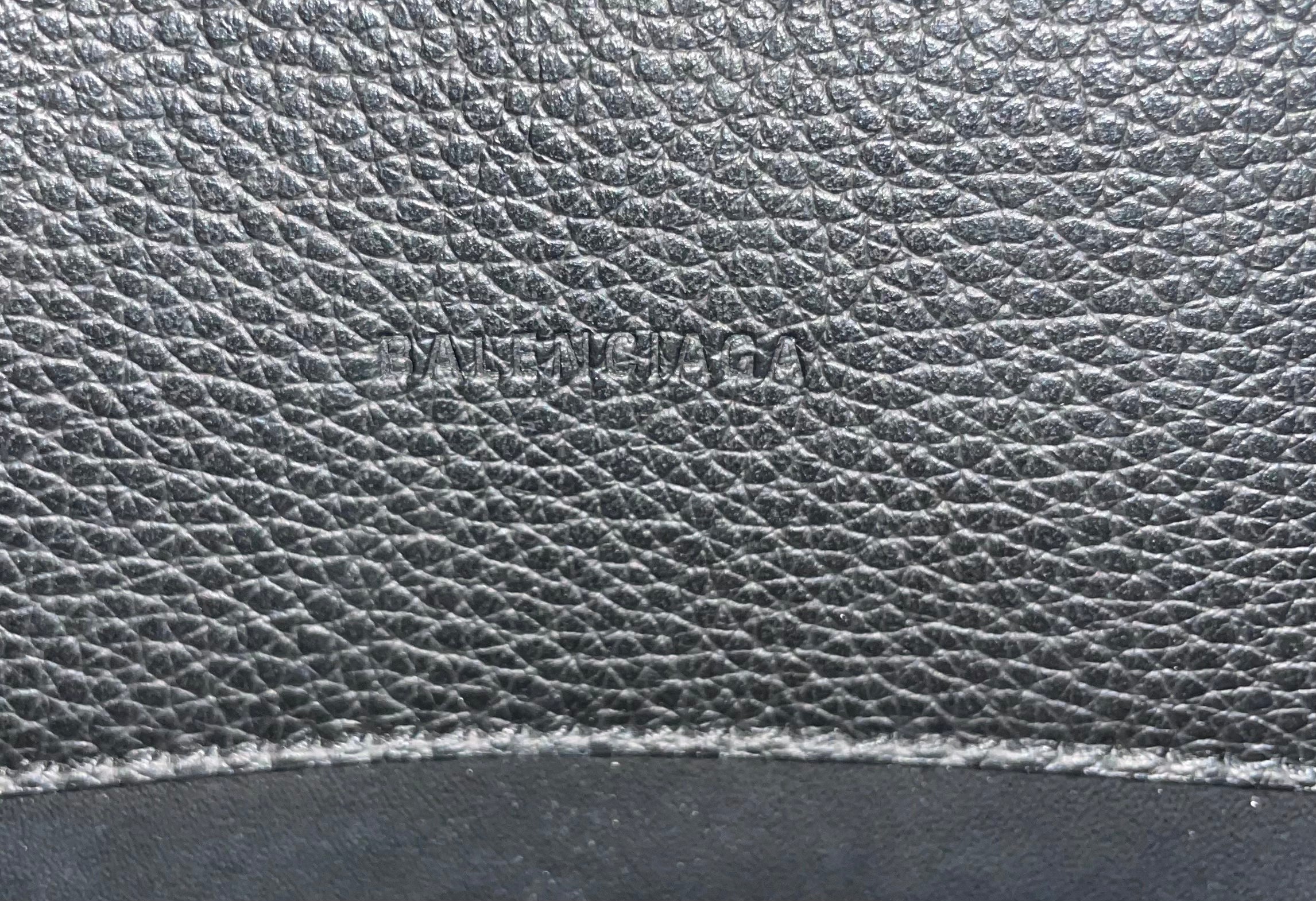 BALENCIAGA/Tote Bag/Leather/BLK/Hourglass Zip Tote view 4