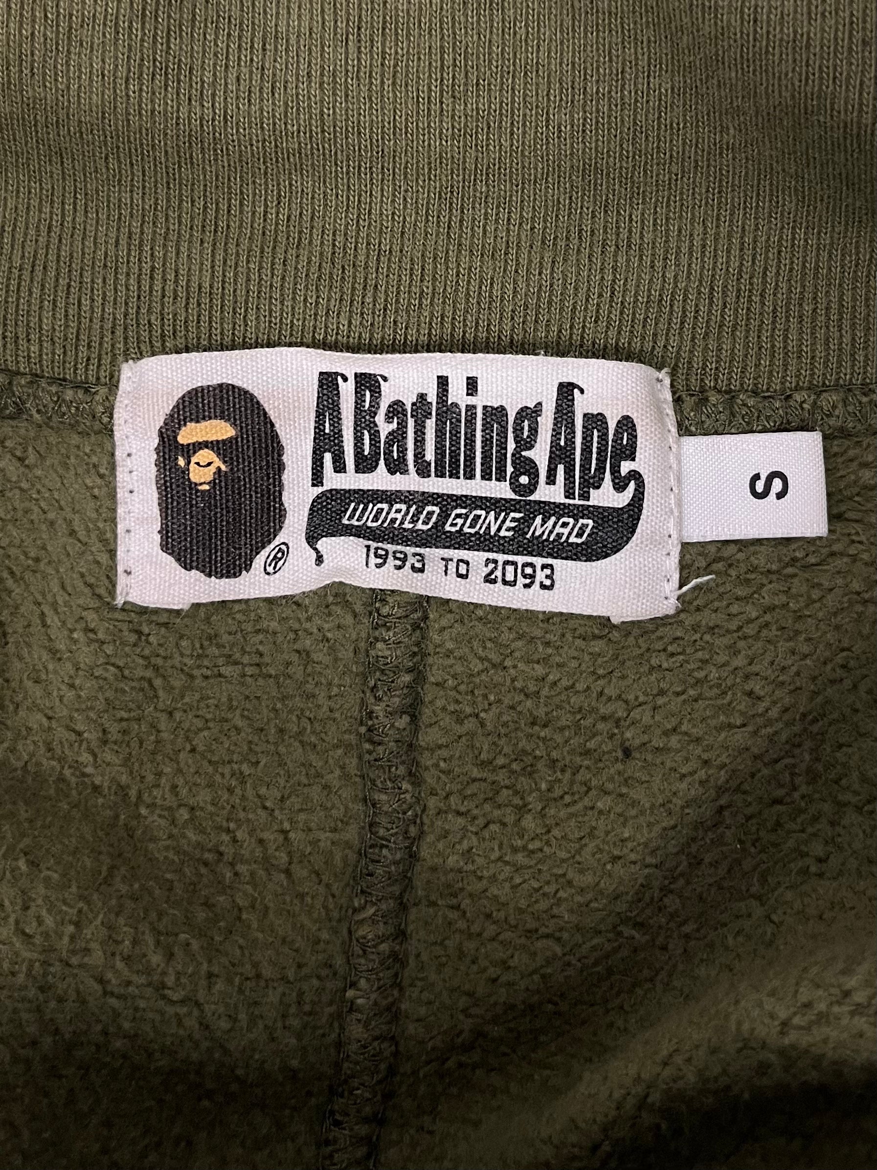 A BATHING APE/Straight Pants/S/Cotton/GRN/Camouflage/SHARK JOGGERS view 3