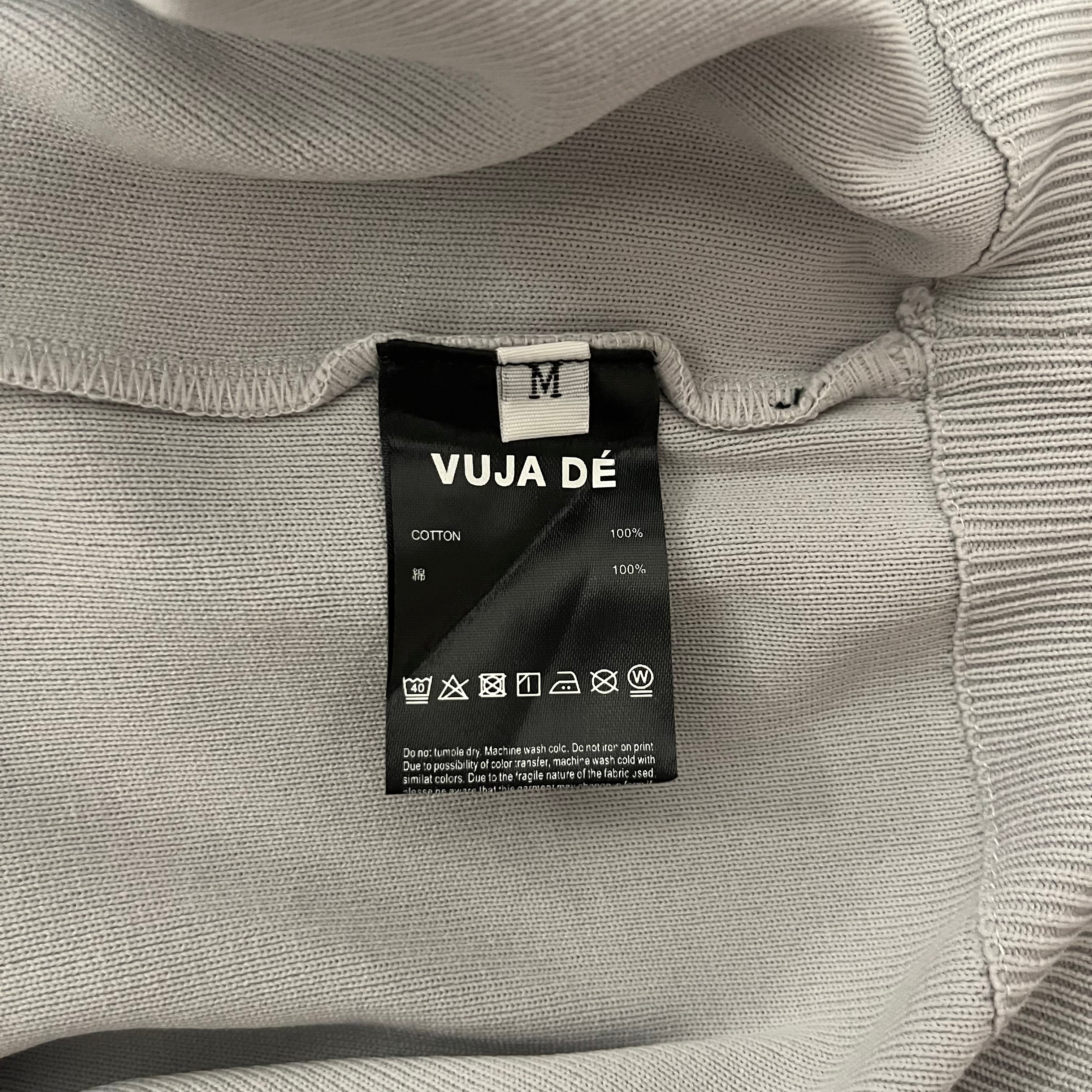 VUJA DE/Zip Up Hoodie/M/Cotton/GRY/ view 4