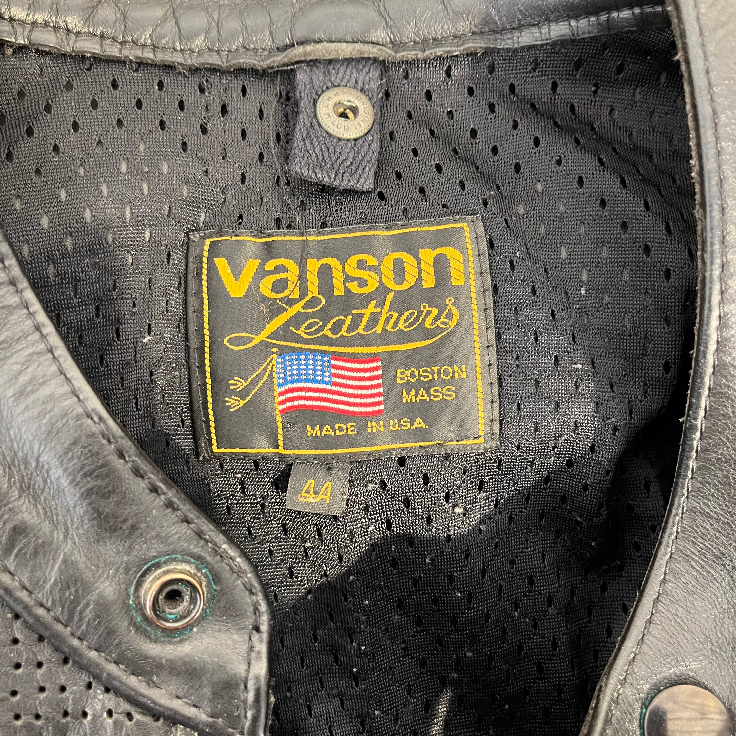 VANSON/Leather Jkt/44/Leather/BLK/vanson alien sex fiend jacket view 3