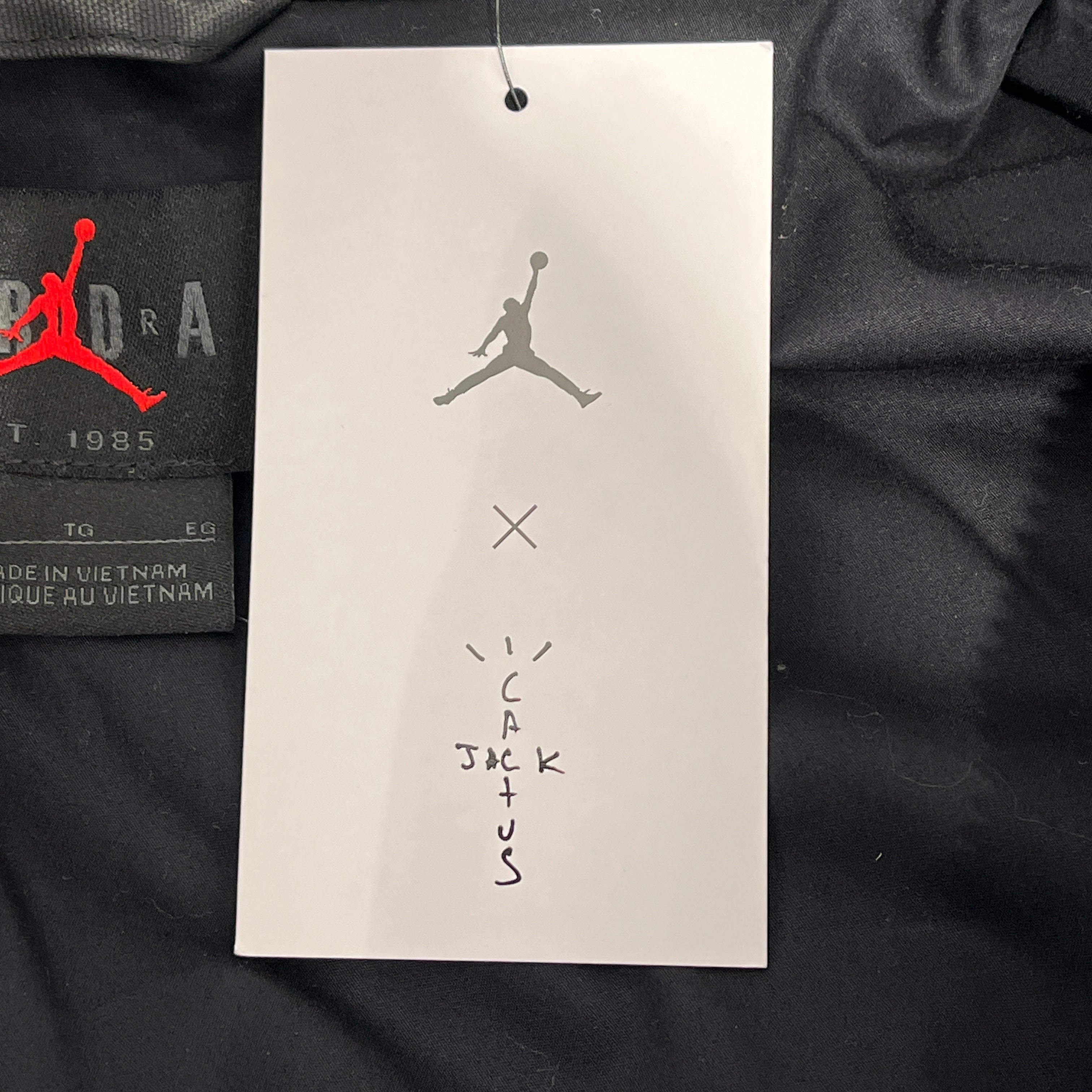 JORDAN BRAND/CACTUS JACK/Leather Jkt/XL/Leather/BLK/Graphic/Waxed Moto Cactus Jack Jacket view 5