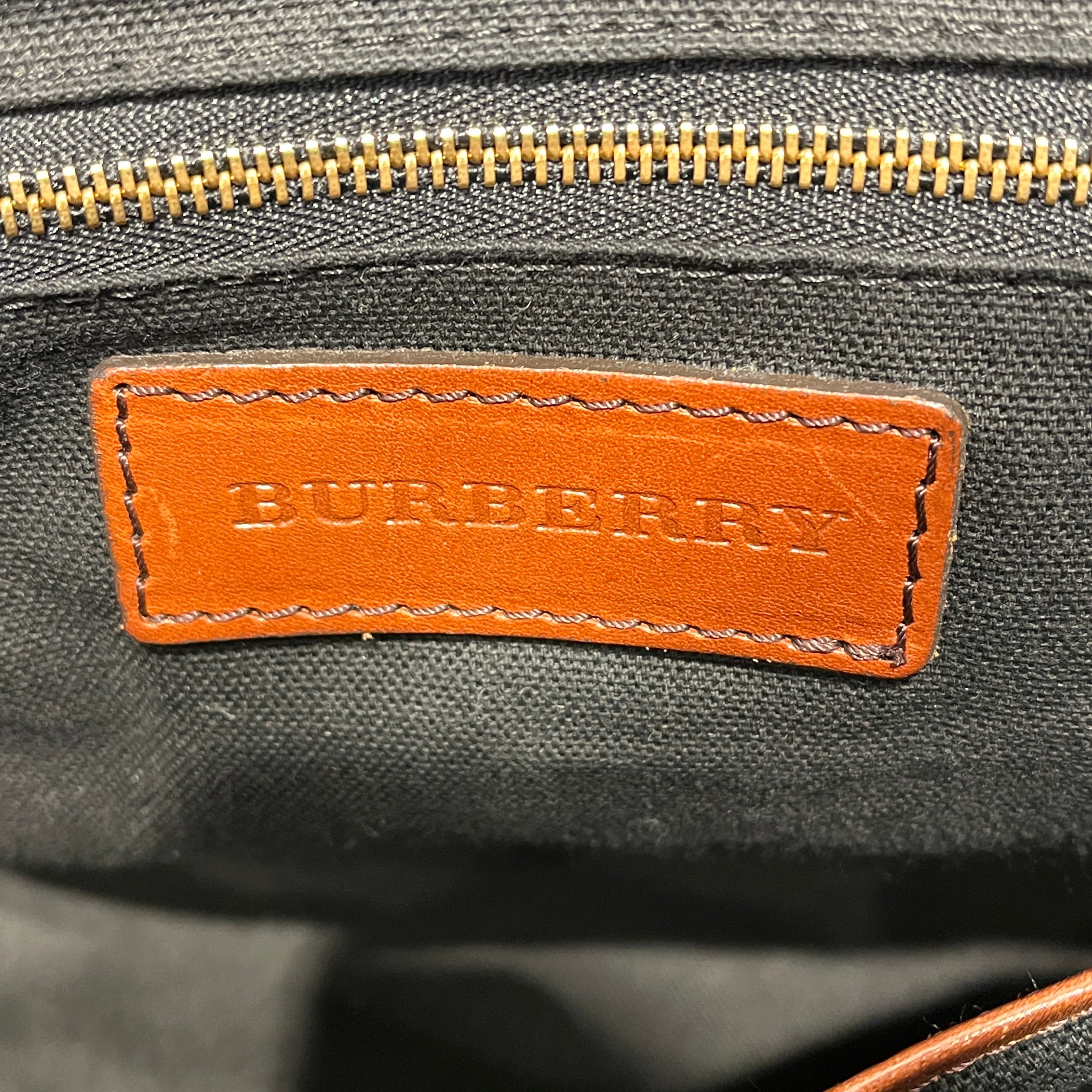 BURBERRY LONDON/Tote Bag/Plaid/Leather/BRW/GLADSTONE NOVACHECK BAG view 5