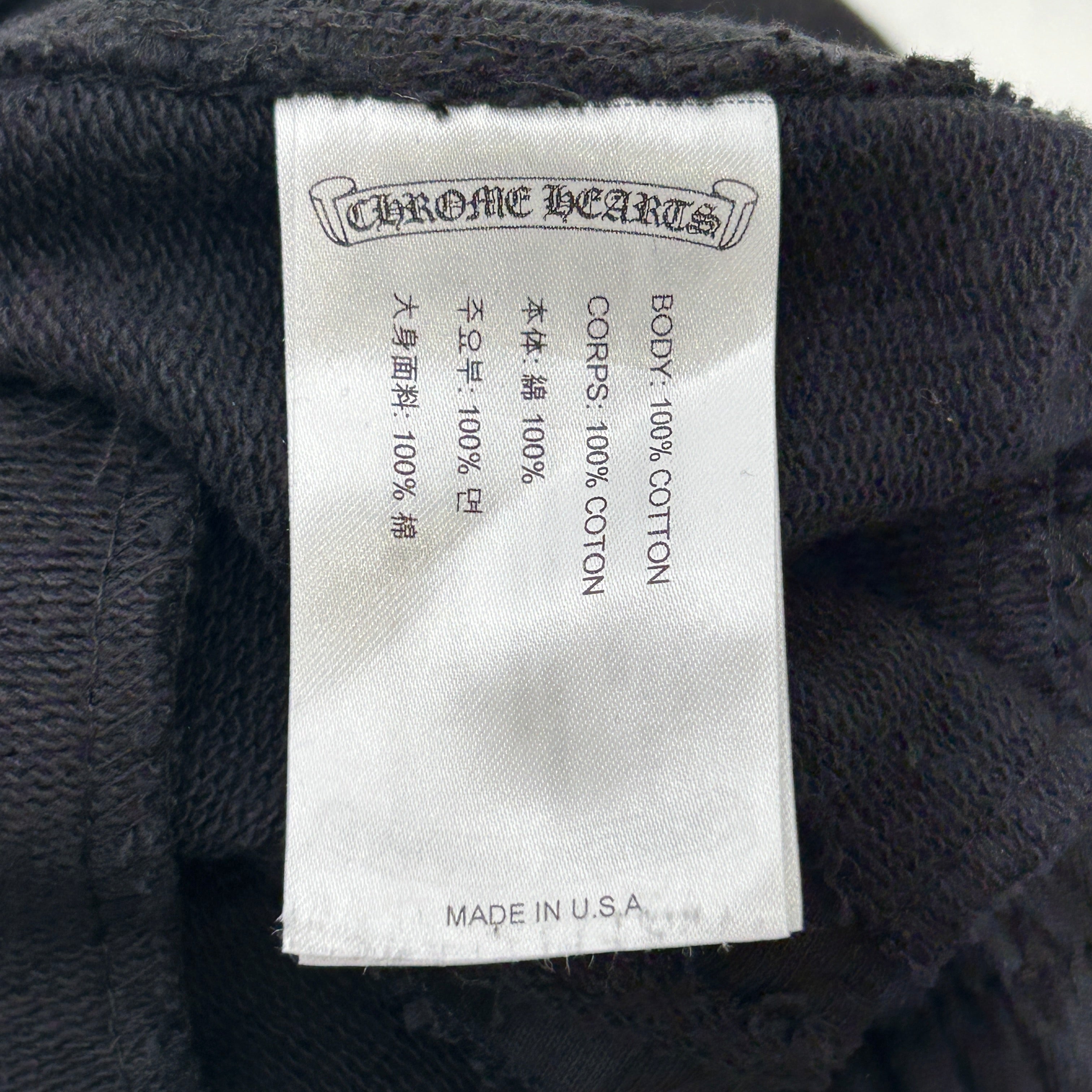 CHROME HEARTS/Pants/M/Cotton/BLK/All Over Print/cemetary cross all over view 3
