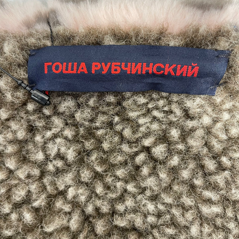 Gosha Rubchinskiy/Coat/S/Fur/PNK/Animal Pattern/leopard print fur//