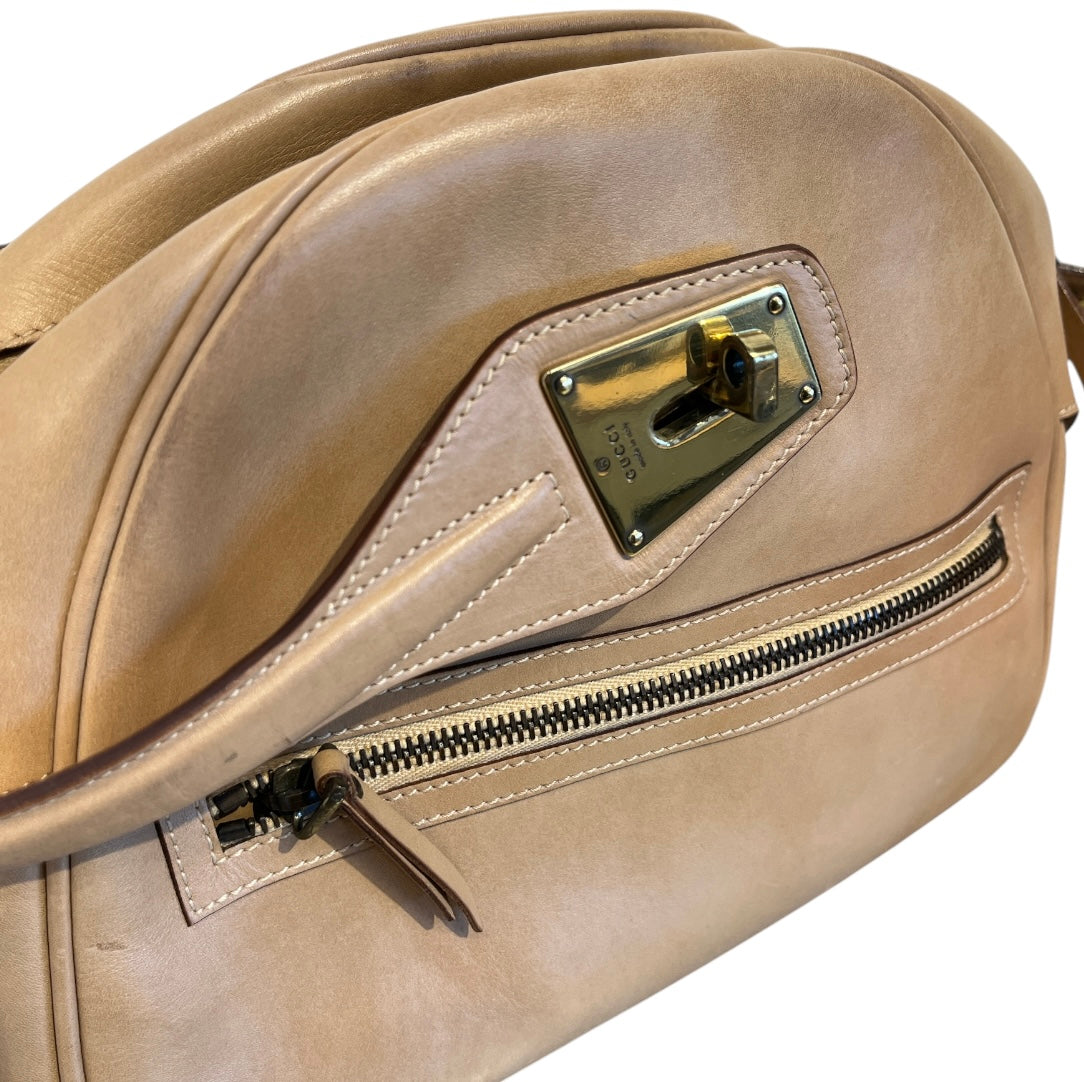 GUCCI/Hand Bag/Leather/BEG/TURN LOCK HANDBAG view 6