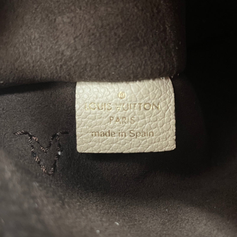 LOUIS VUITTON/Clutch Bag/Monogram/Leather/CRM/MONOGRAM IMPRINTED CLUTCH