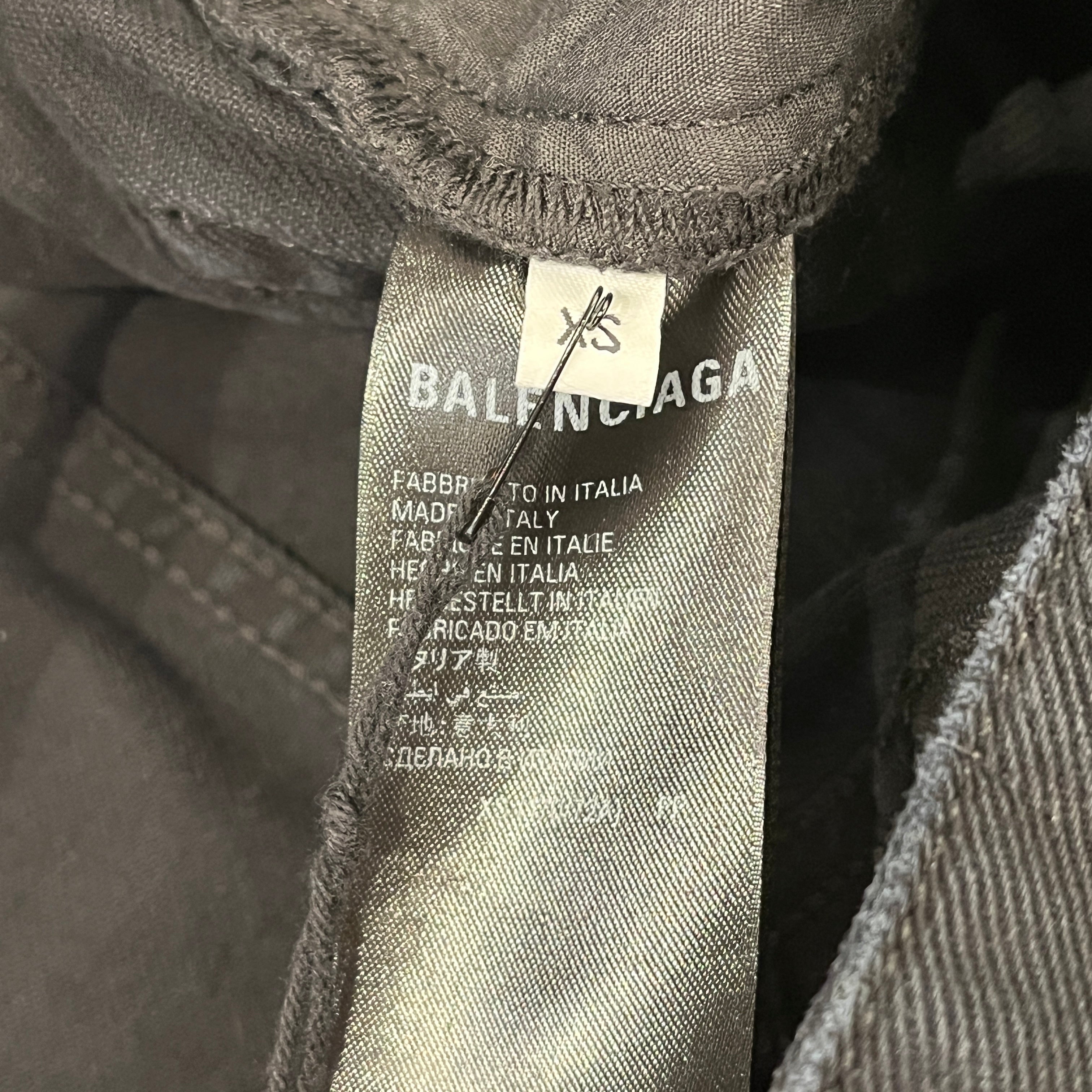 BALENCIAGA/Straight Pants/XS/Denim/BLK/Unisex Srtight Loose Fit Jeans view 4
