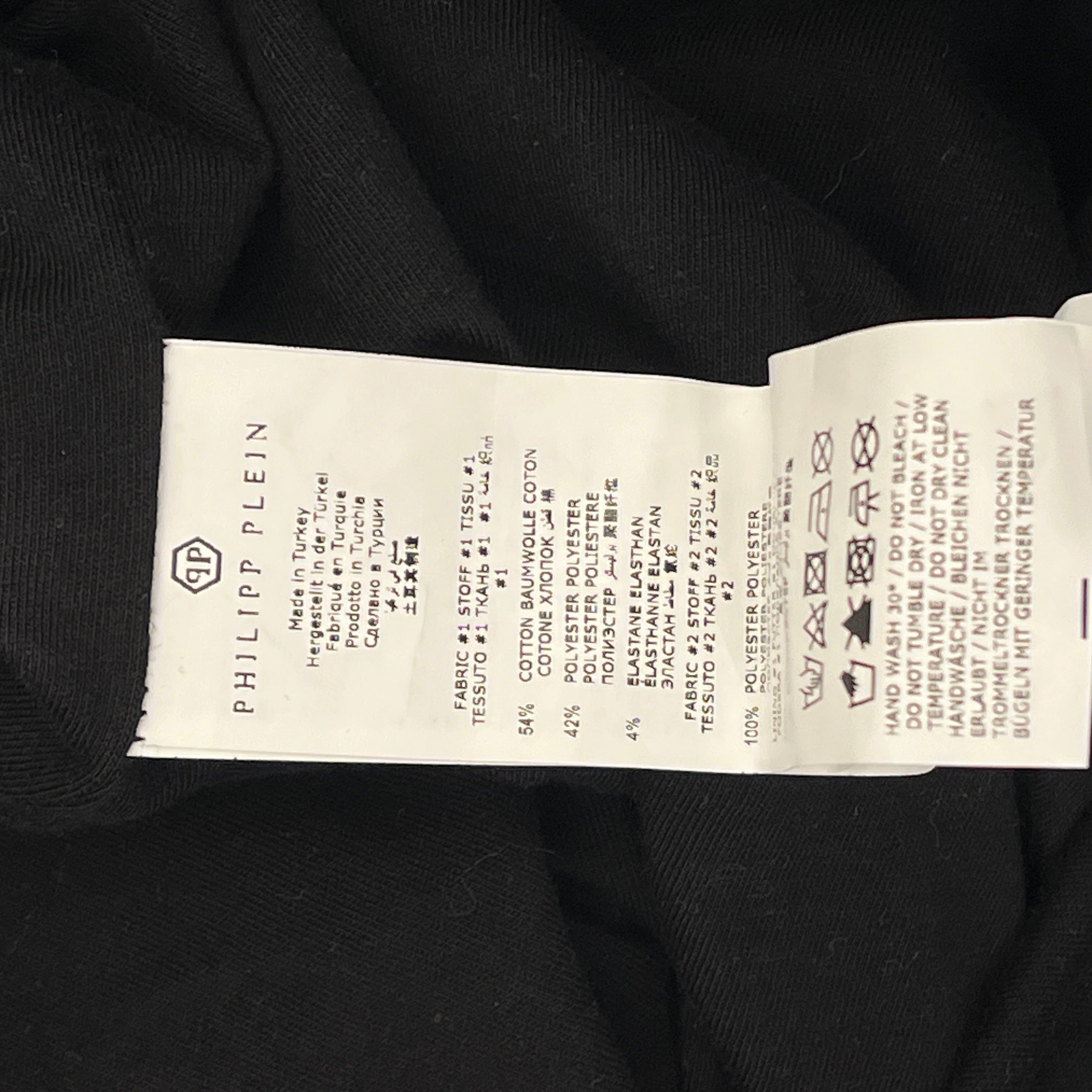 PHILIPP PLEIN/Jacket/L/Cotton/BLK/Border/ view 4