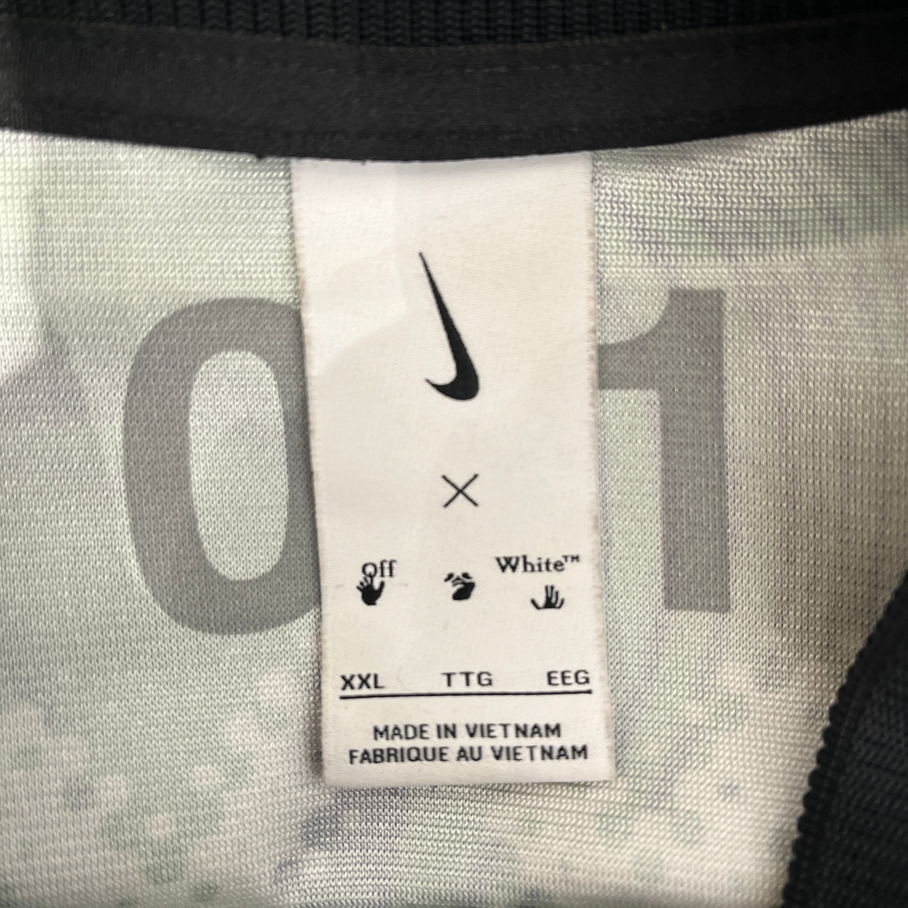 OFF-WHITE/NIKE/LS T-Shirt/XL/Nylon/GRN/All Over Print/PRINTED JERSEY view 3