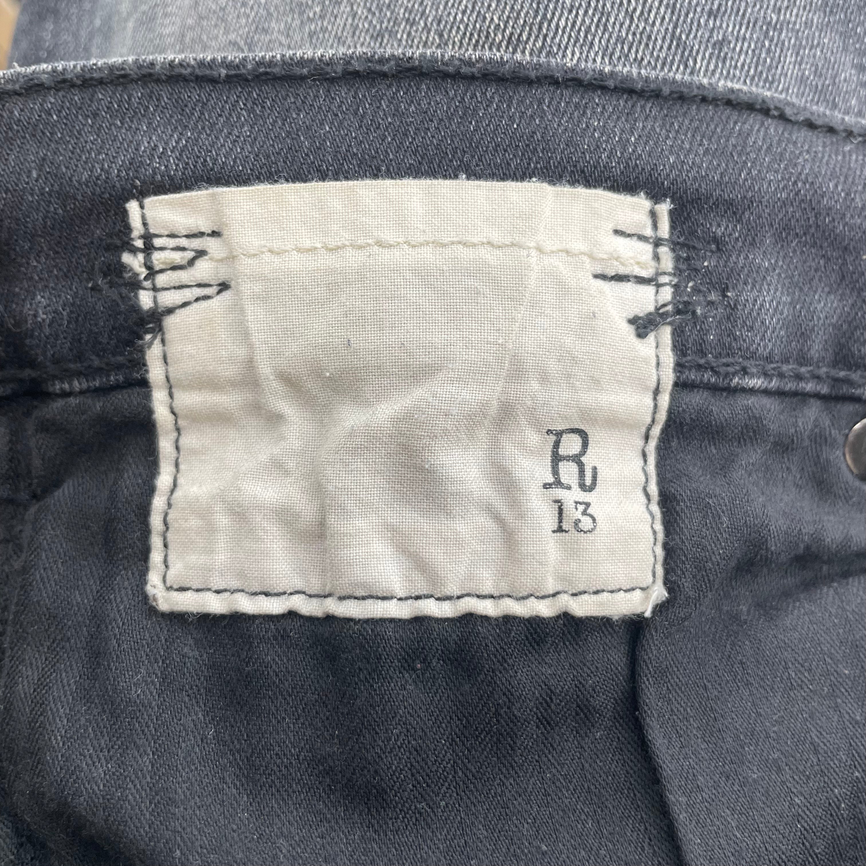 R13/Skinny Pants/25/Denim/IDG/Distressed/ view 3