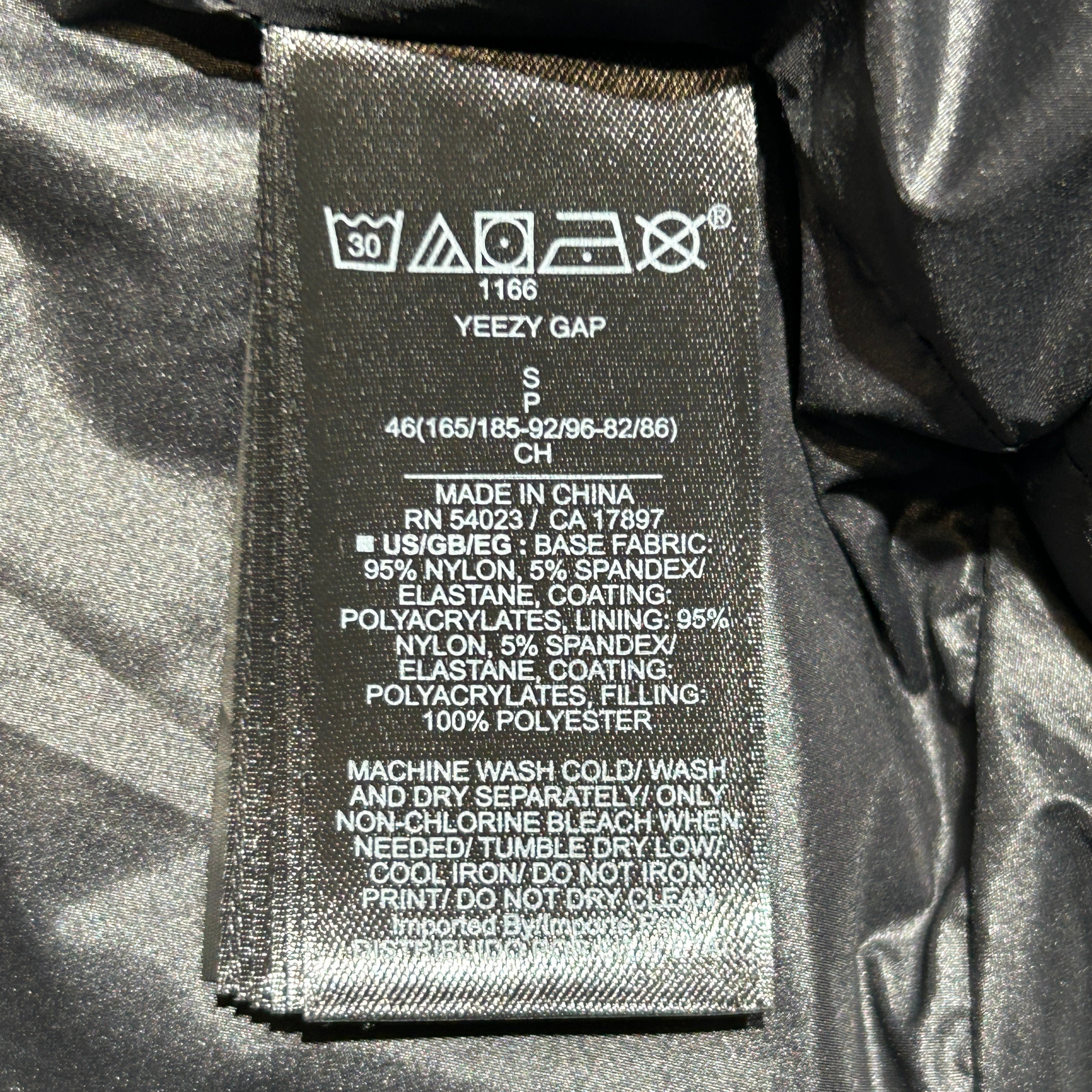 YEEZY GAP ENGINEERED BY BALENCIAGA/Puffer Jkt/S/Nylon/BLK/Long Puffer view 4