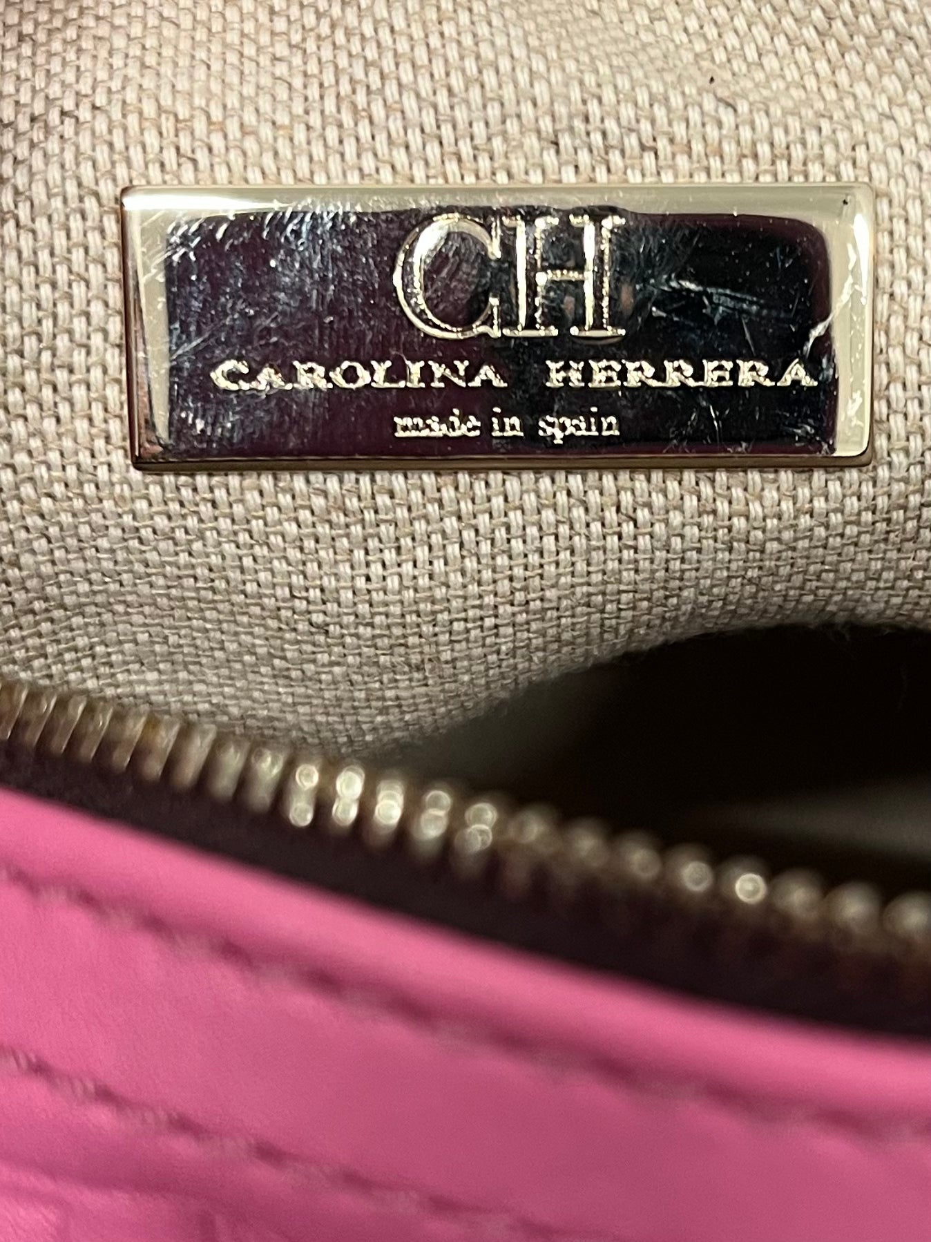 CAROLINA HERRERA/Bag/Leather/PNK/MONOGRAM LEATHER BAG view 4
