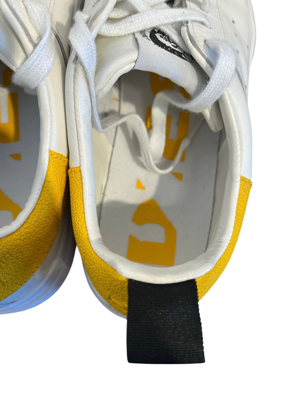 DIESEL/Low-Sneakers/US 12/WHT/YELLOW HEELS view 3