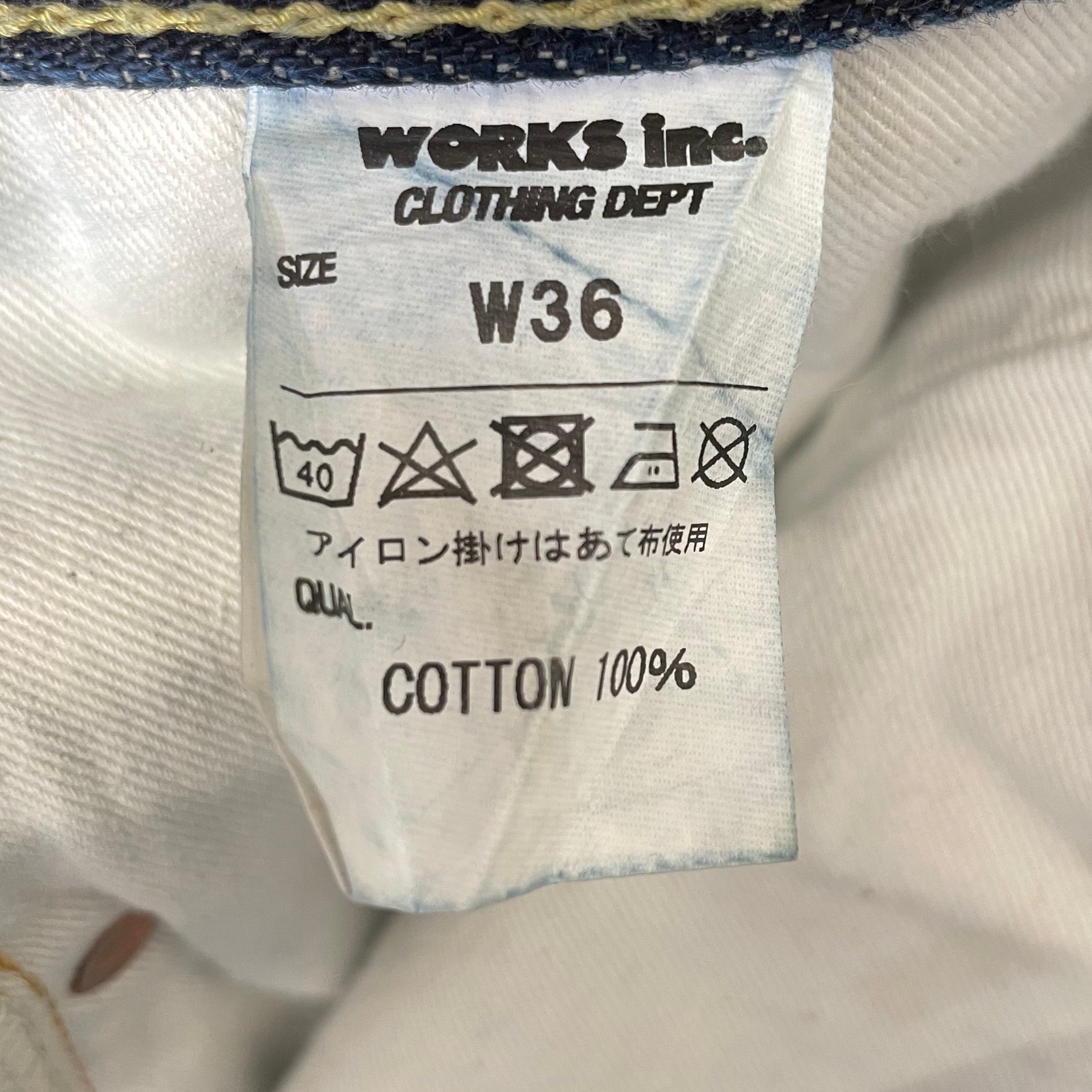 IRON HEART/Pants/36/Denim/NVY/Button Fly/HEAVY SELVEDGE DENIM view 3