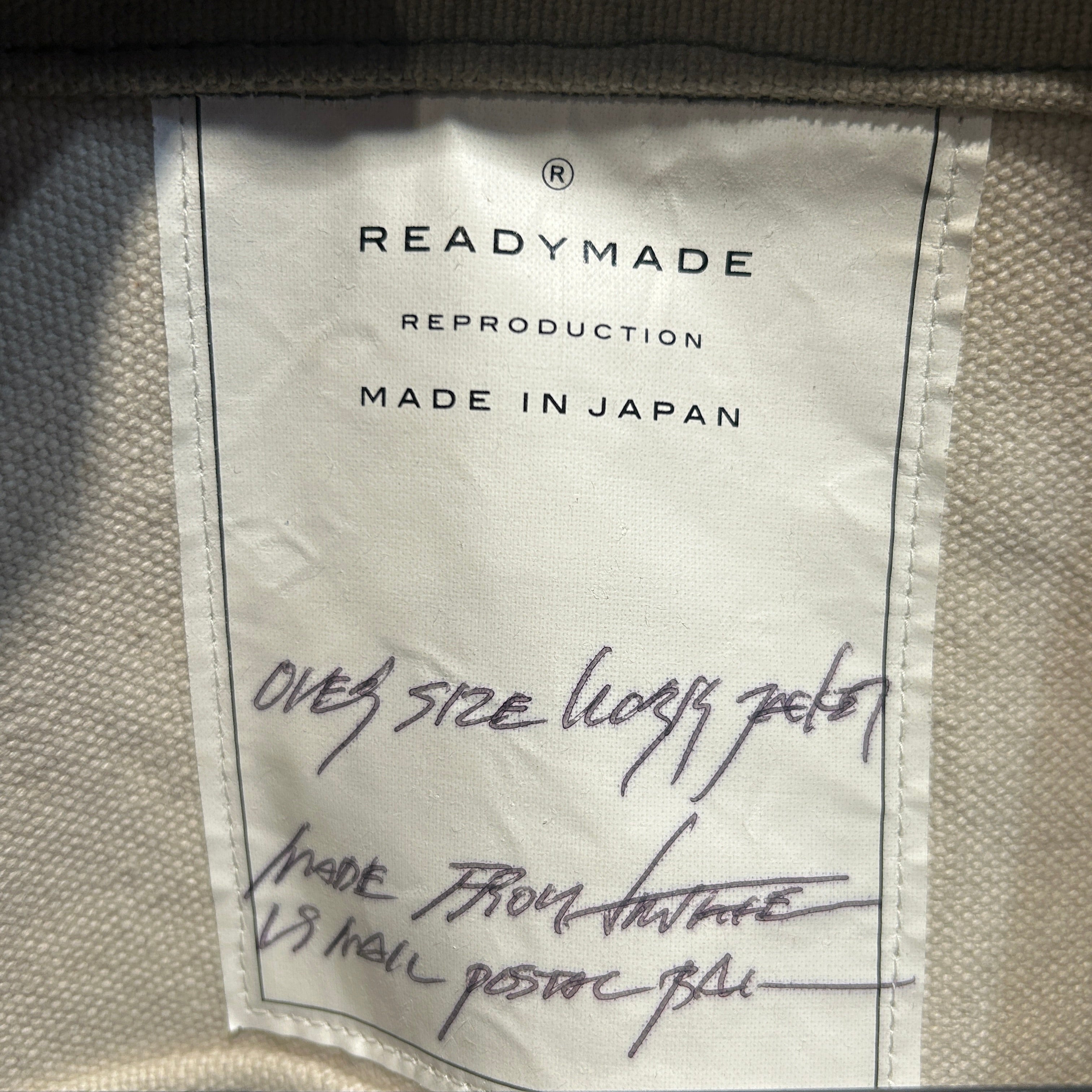 READYMADE/Denim Jkt/3/Denim/CRM/All Over Print/oversized embroidered work jac view 3