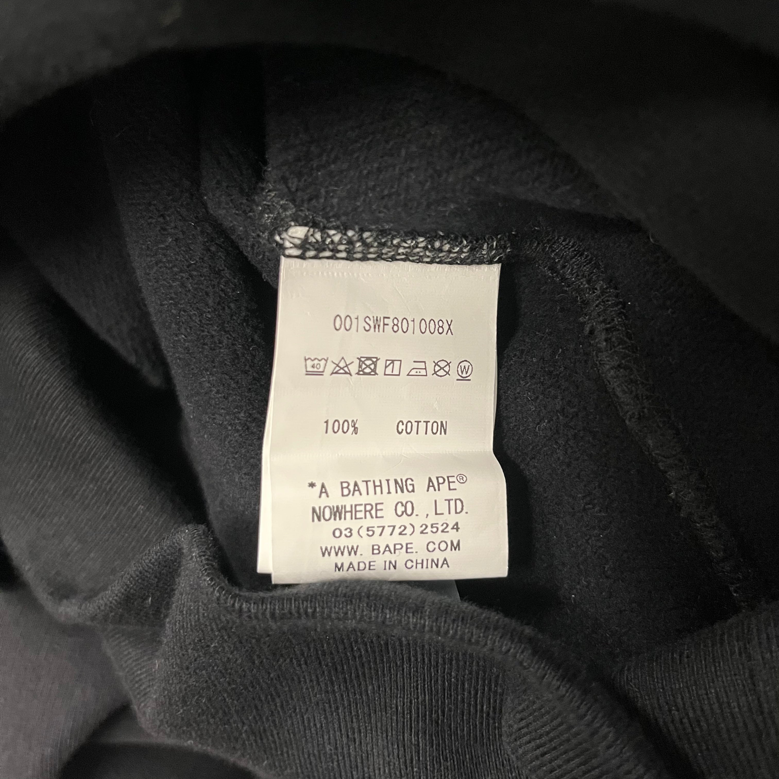 A BATHING APE/Sweatshirt/L/Cotton/BLK/ view 4