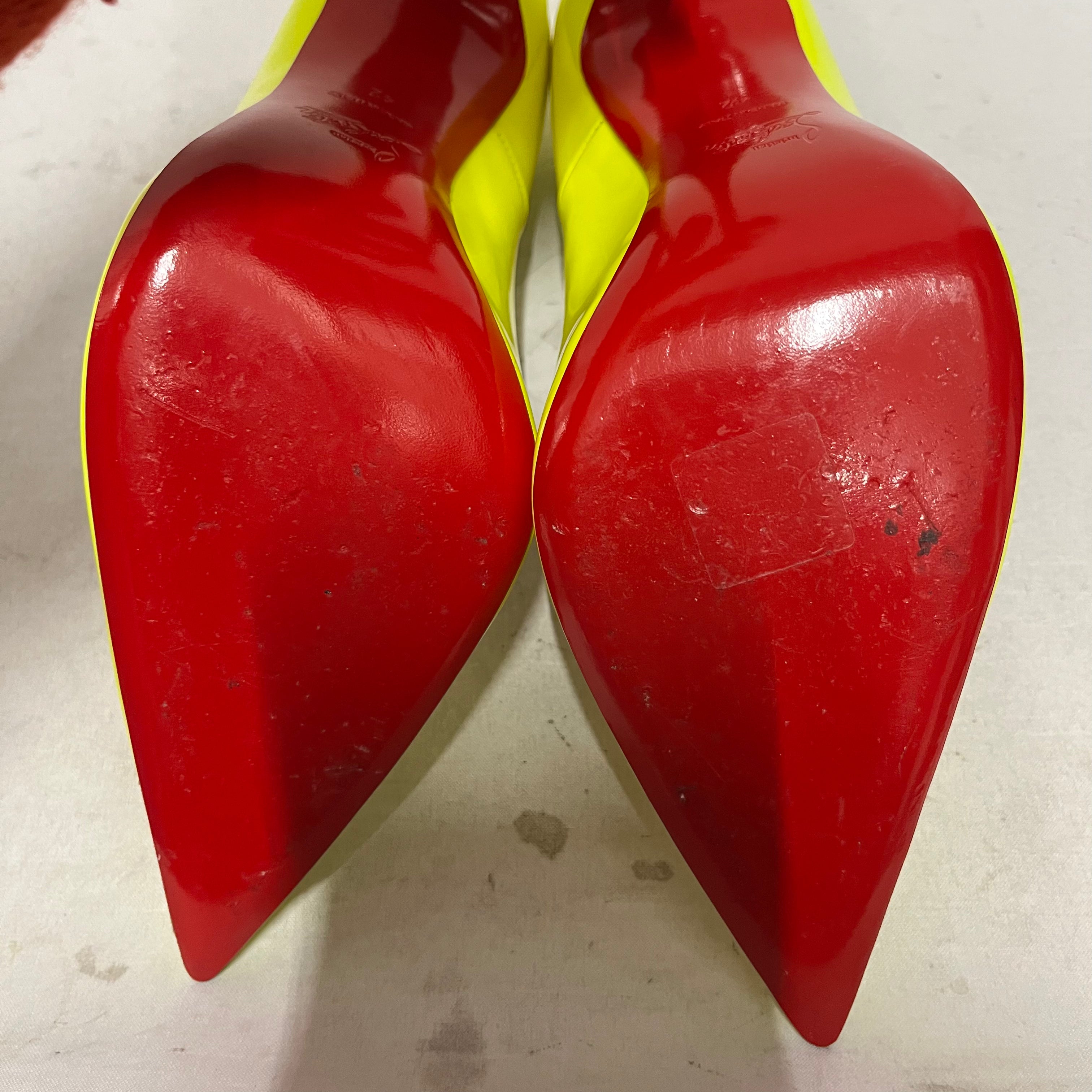 Christian Louboutin/Heels/EU 42/Leather/YEL/kate 120 bright view 4