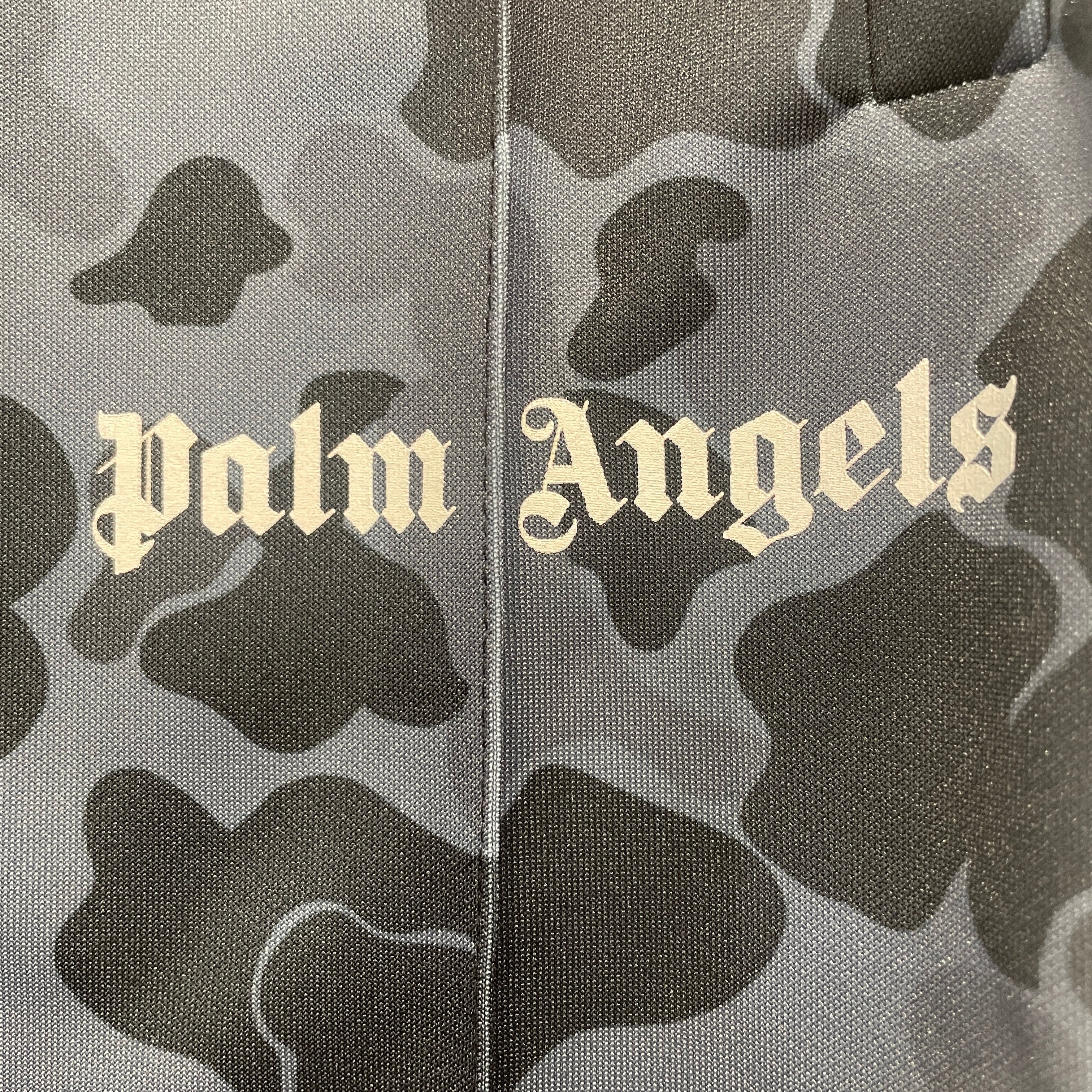 Palm Angels/Straight Pants/M/Polyester/GRY/Camouflage/Pleated Track Pant view 3