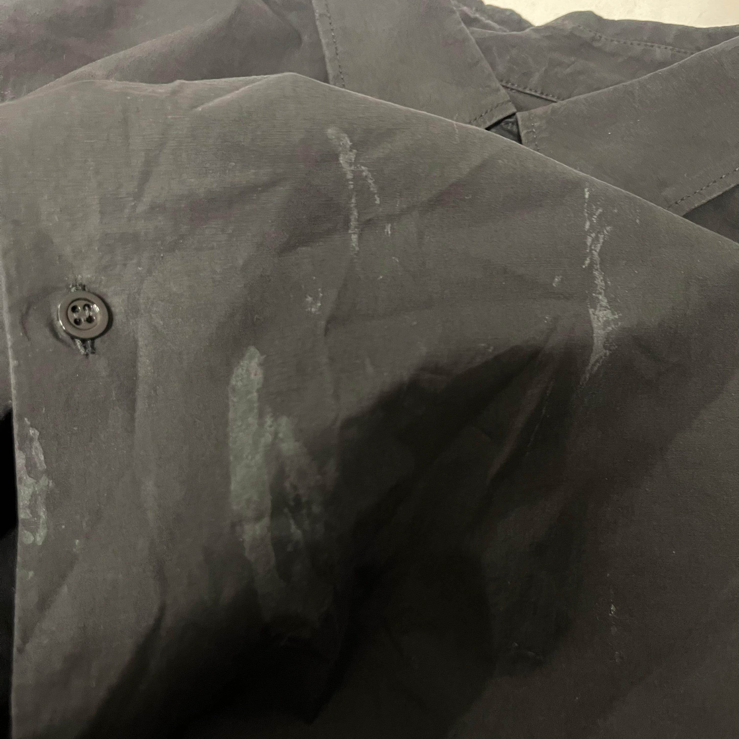 RAF SIMONS/LS Shirt/L/Cotton/BLK/sad pin view 5
