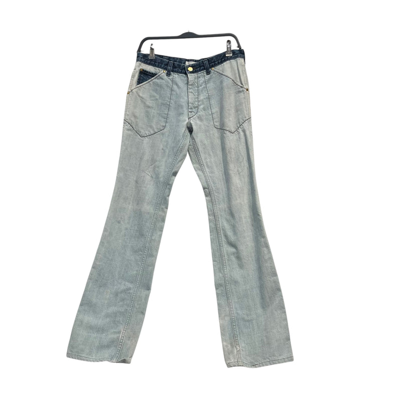 NUMBER (N)INE/Straight Pants/12/Cotton/BLU/two tone /cargo front pocket