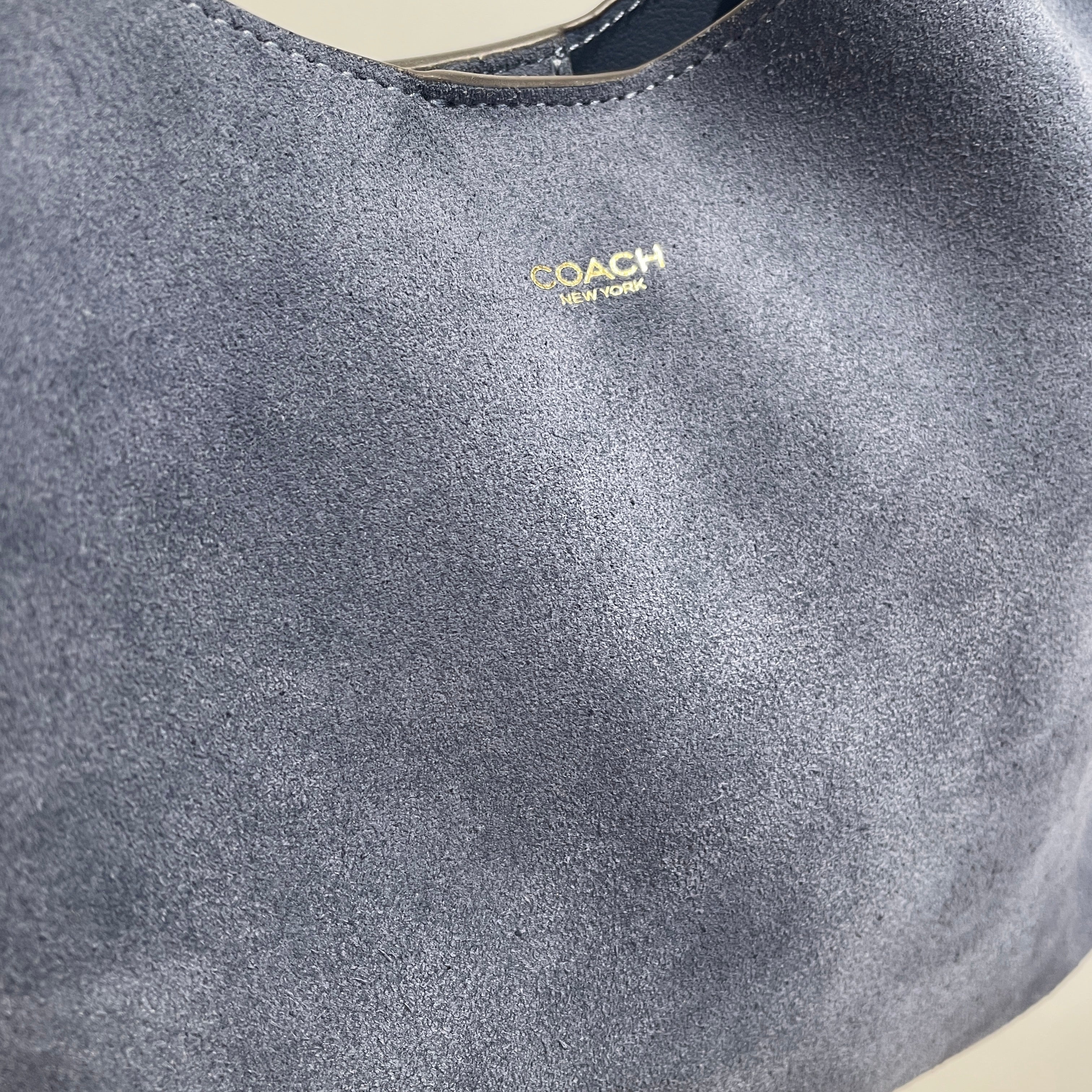 COACH/Tote Bag/Suede/BLU/BROOKLYN SHOULDER 28 view 4