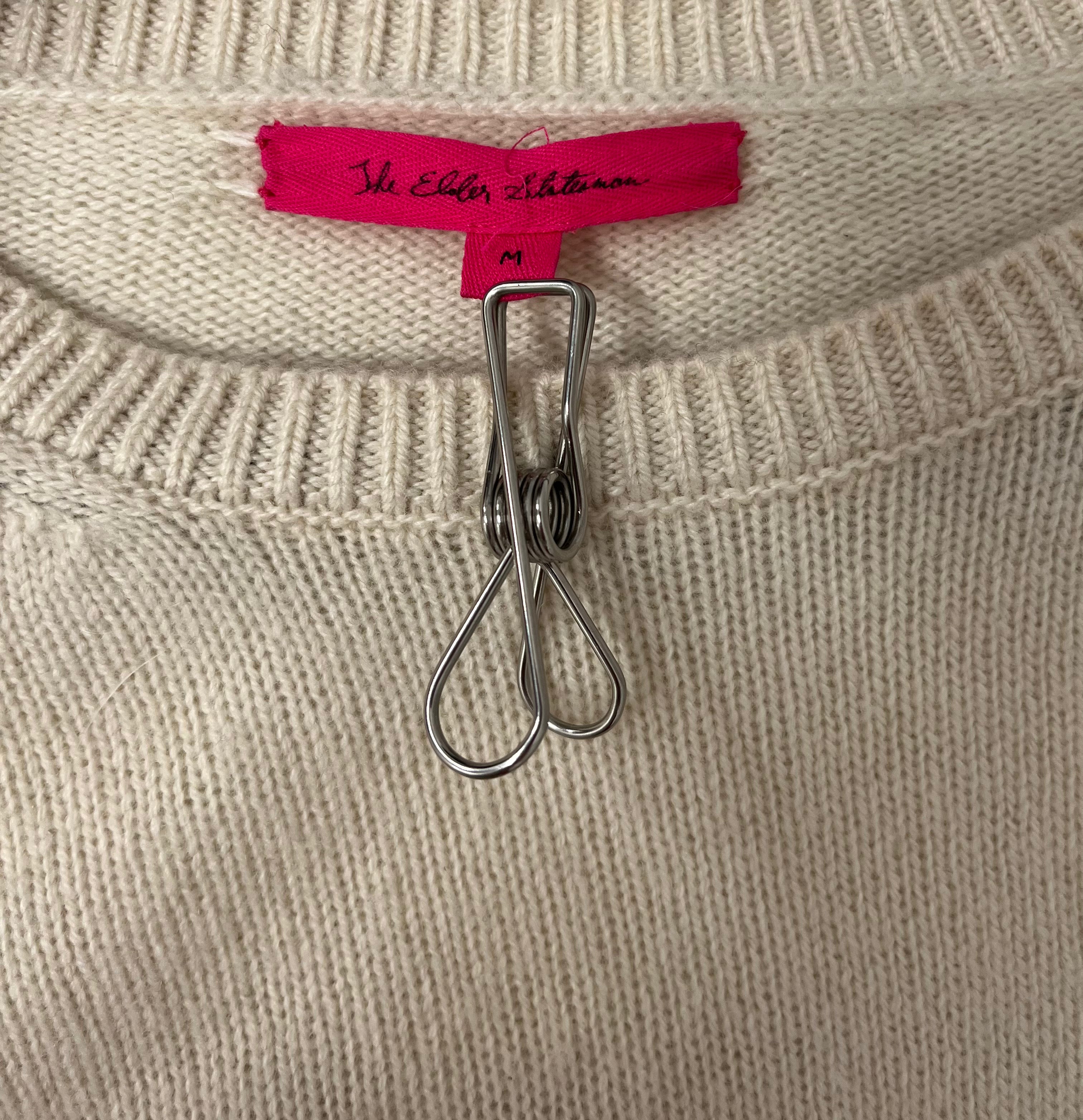 The Elder Statesman/Sweater/M/Cashmere/CRM/LEFT MY HEART IN PARADISE view 3