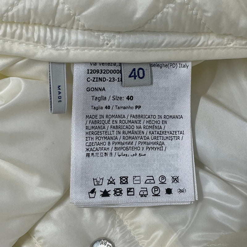 MONCLER/Skirt/40/Nylon/WHT/