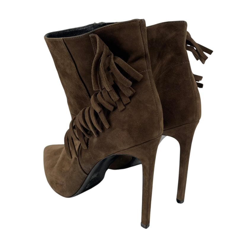 SAINT LAURENT/Ankle Boots/EU 39.5/Suede/CML/