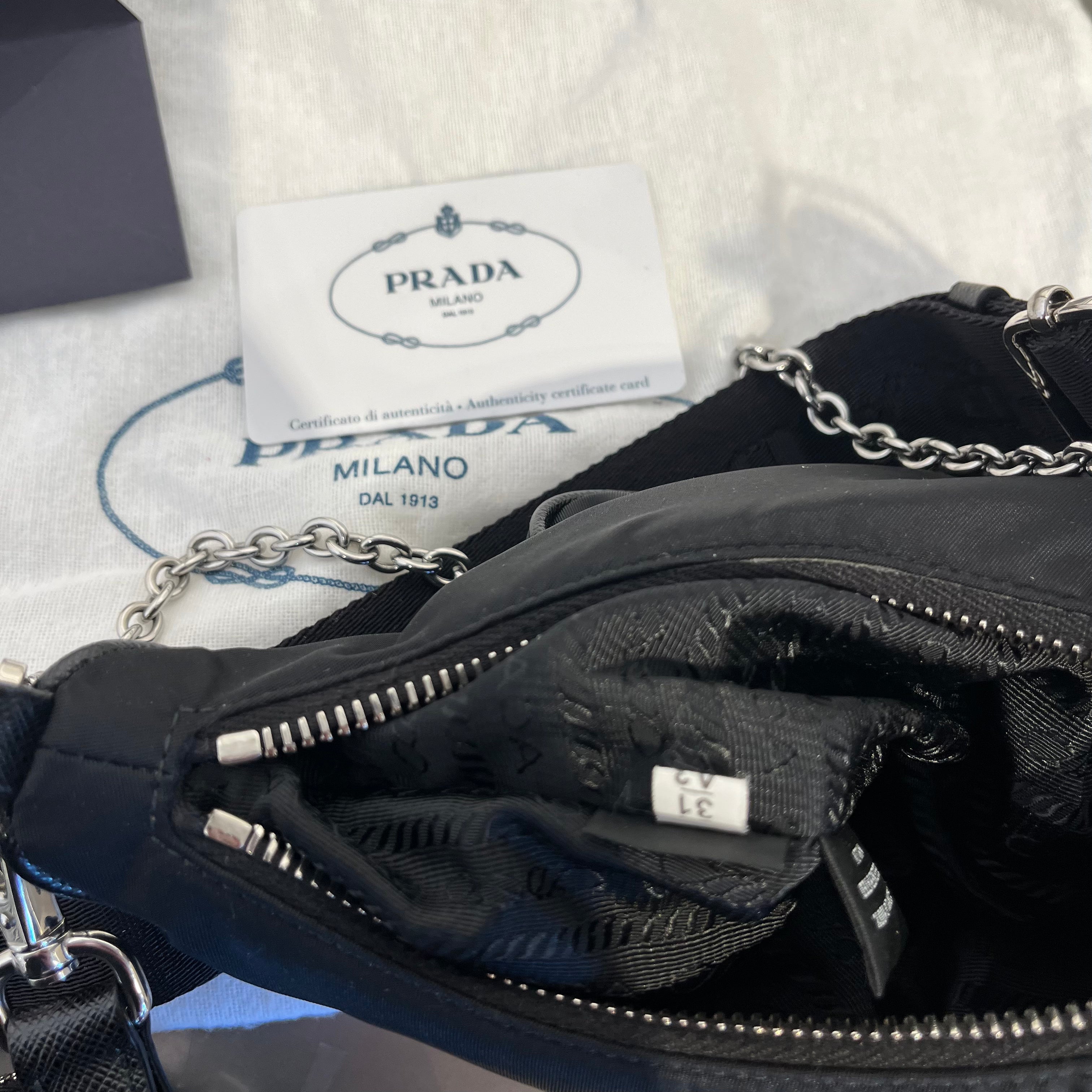 PRADA/Clutch Bag/BLK/RE EDITION 2005 RE-NYLON BAG view 6