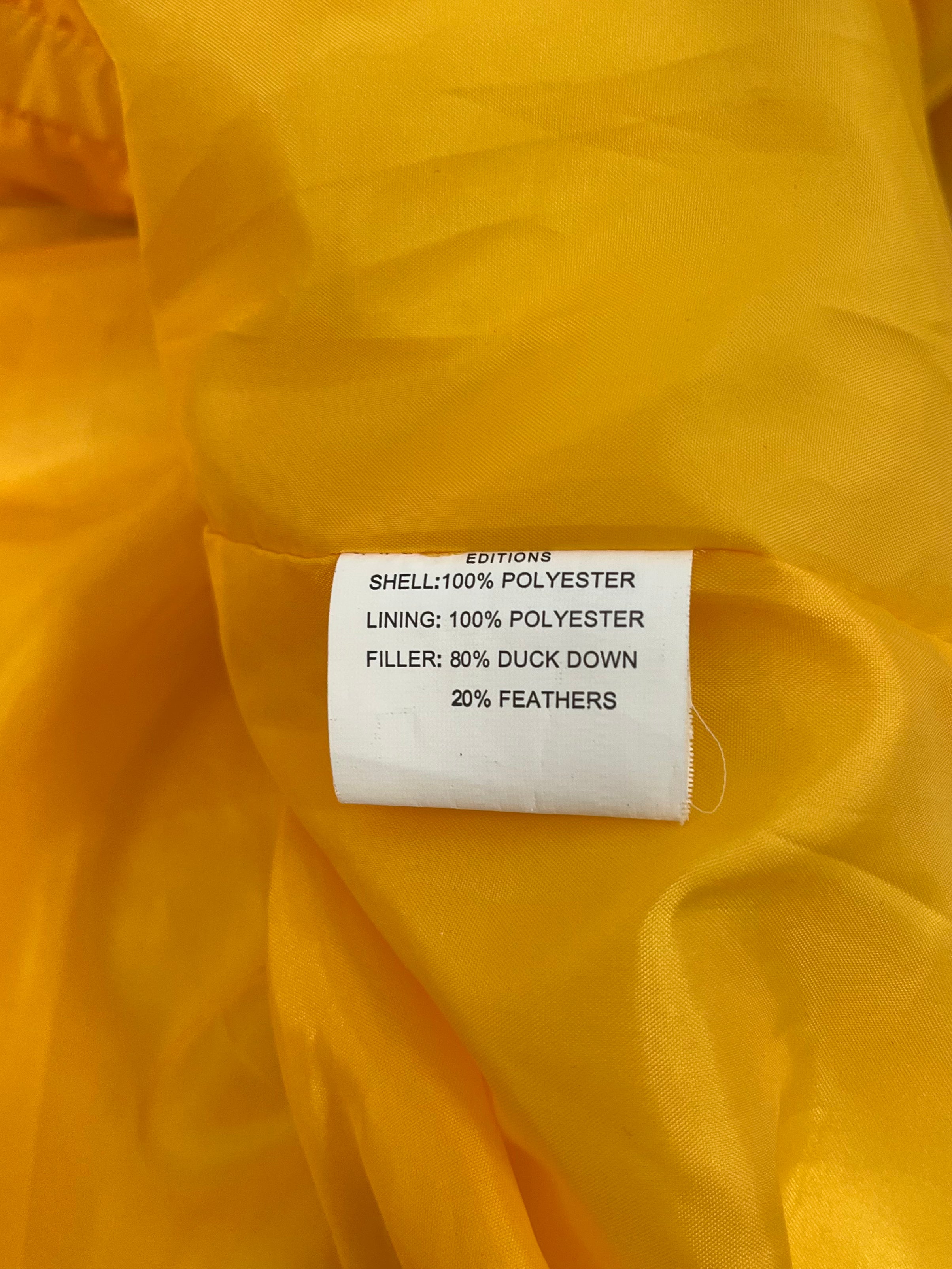 GODSPEED NEW YORK/Puffer Jkt/XXL/Nylon/YEL/DETACHABLE SLEEVES view 4