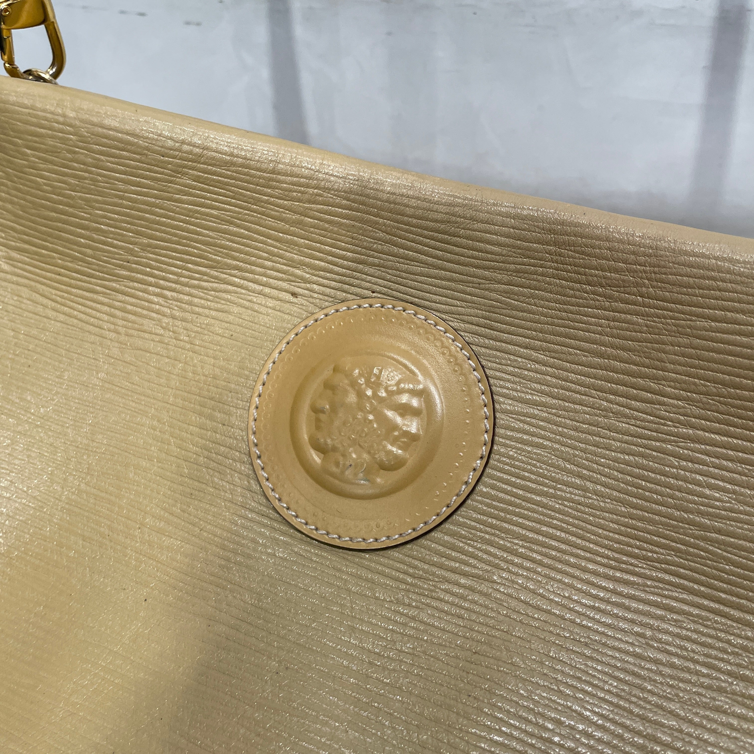 FENDI/Vintage/Cross Body Bag/Leather/BEG/JANUS LOGO VTG view 7