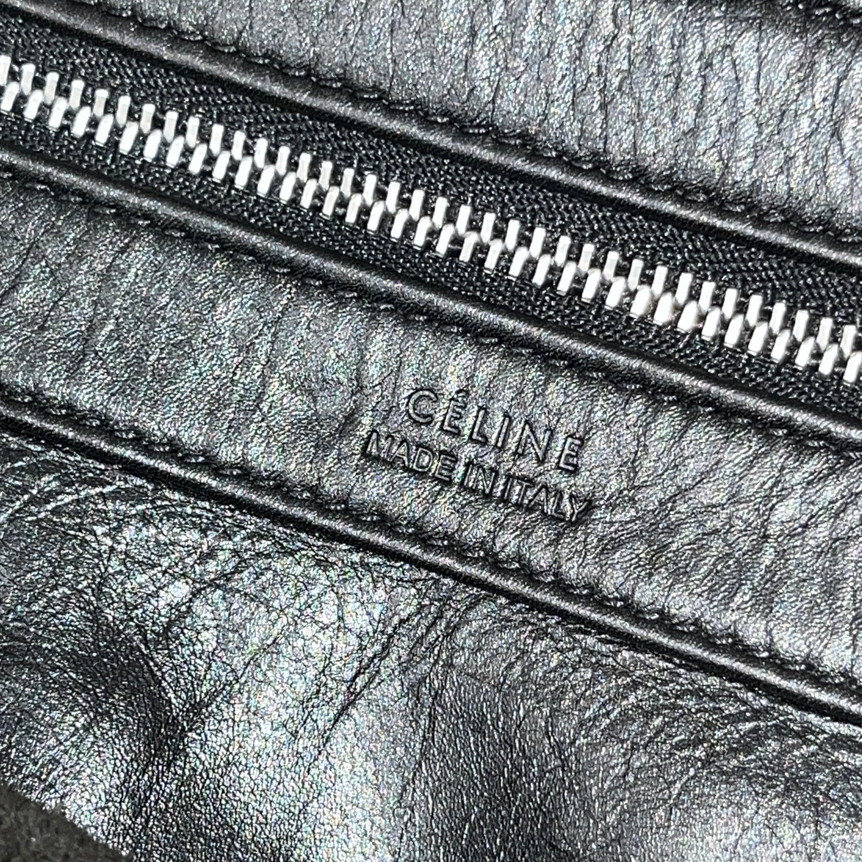 CELINE/Tote Bag/Leather/BLK/Large Coulisse Cabas Tote view 5
