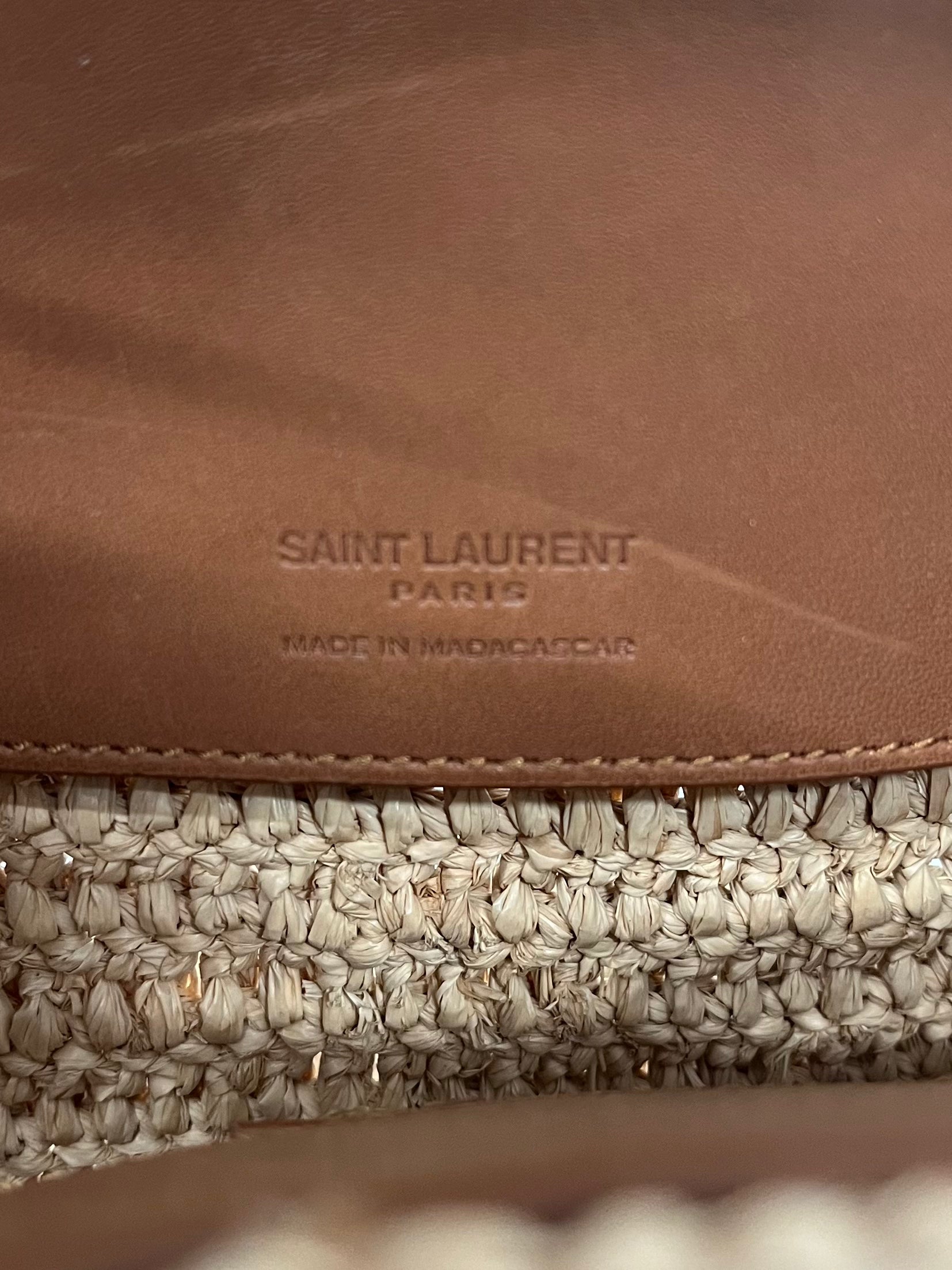 YVES SAINT LAURENT/Basket Bag/Tweed/CRM/PLB773991-0224 view 3