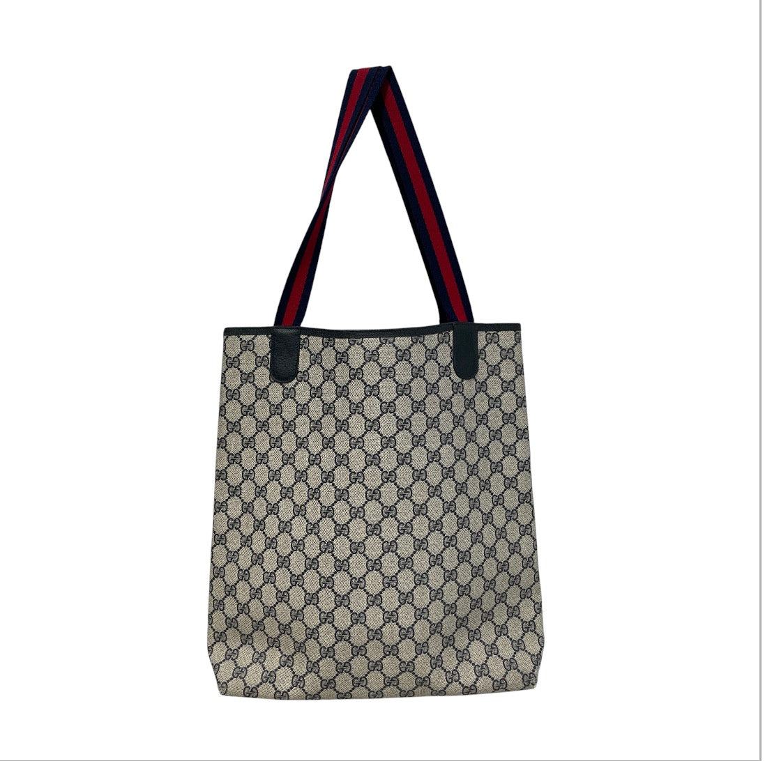 GUCCI/Tote Bag/Monogram/Leather/GRY/Sherry Line Tote view 2