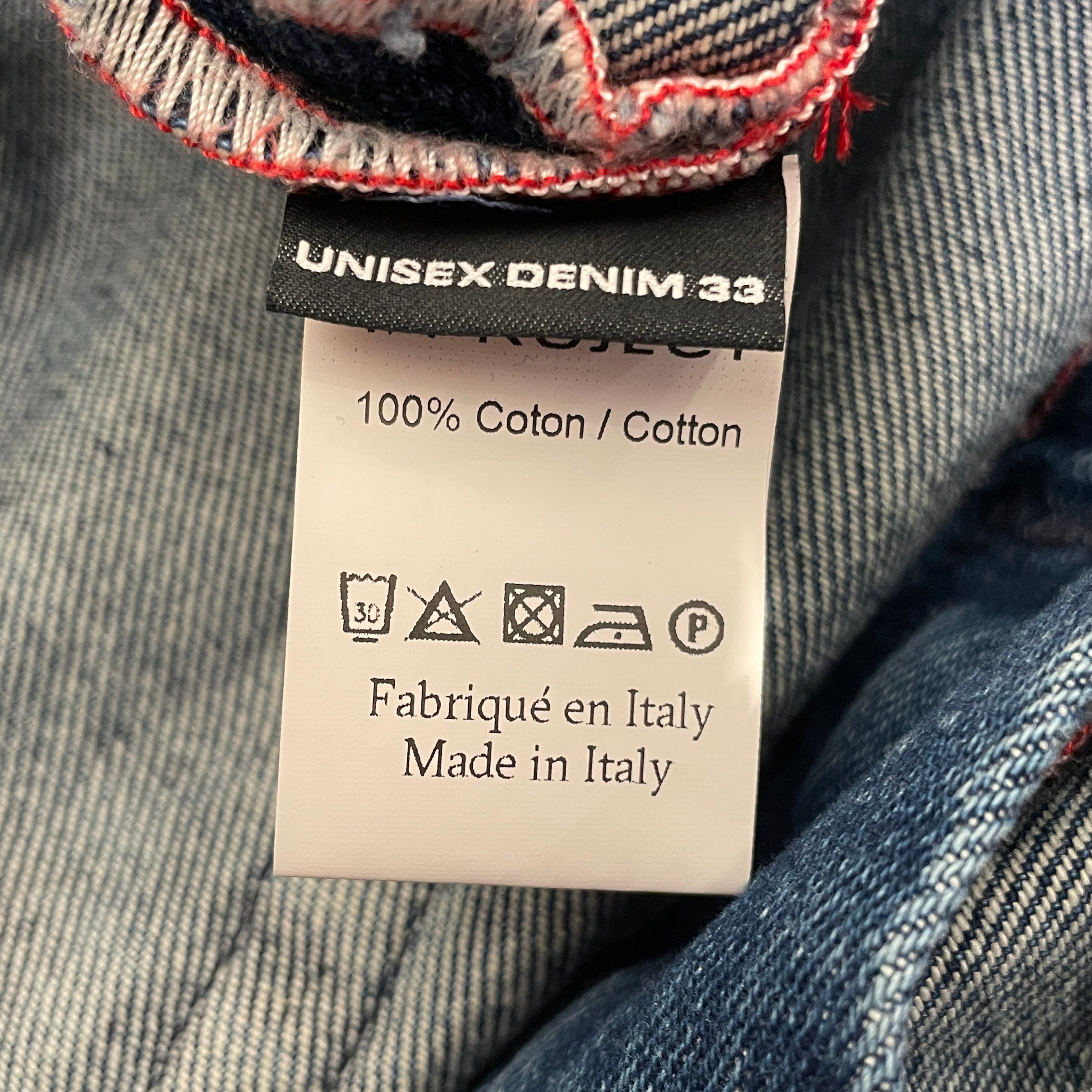 Y/PROJECT/Pants/33/Denim/NVY/souffle jeans/side zip/nwt view 4