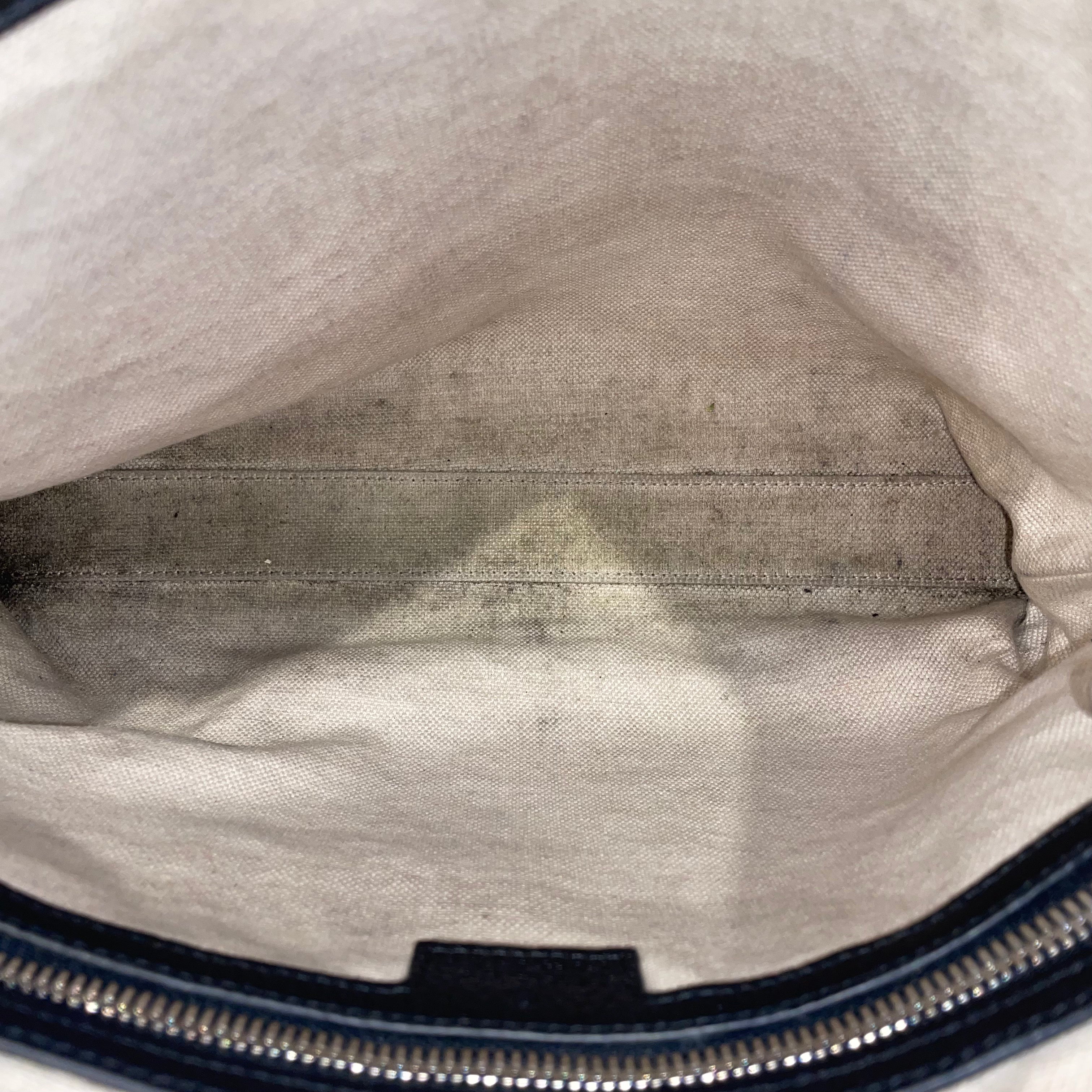 GUCCI/Cross Body Bag/Leather/BLK/jumbo messenger view 5