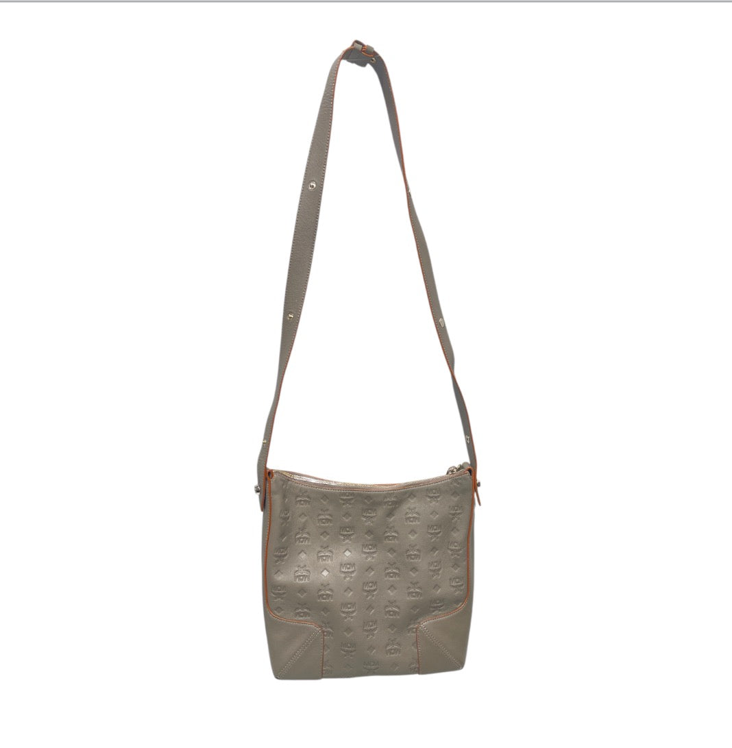 MCM/Cross Body Bag/Monogram/Leather/GRY/Monogram Crossbody view 2