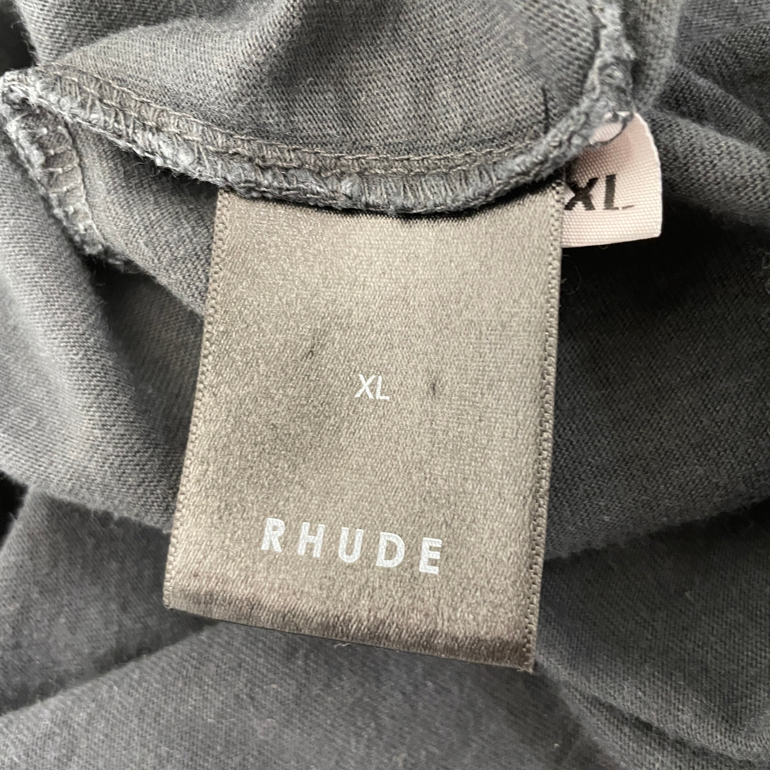 RHUDE/T-Shirt/XL/Cotton/GRY/ view 4
