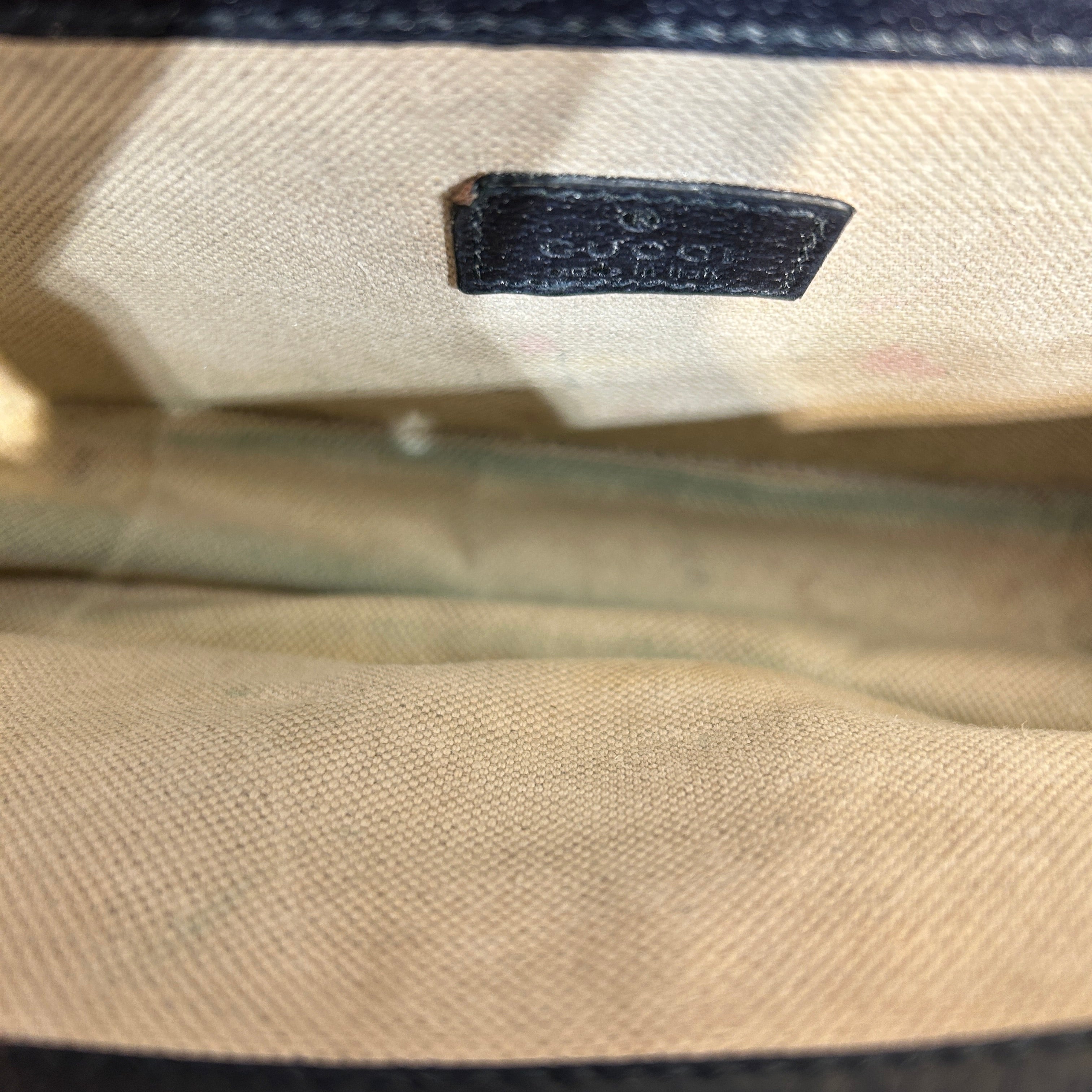 GUCCI/Hand Bag/Monogram/Leather/BLK/gg supreme dionysus view 4