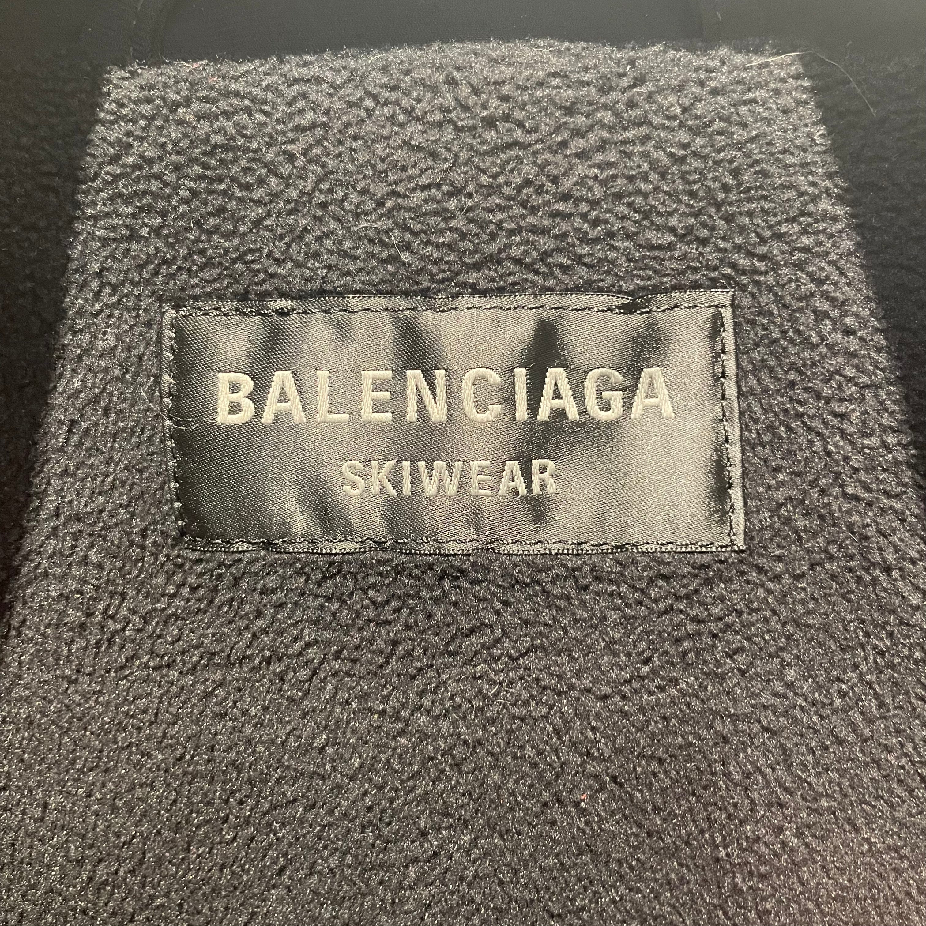 BALENCIAGA/Jumpsuits/34/Nylon/BLK/FUR HOOD SKIWEAR view 3