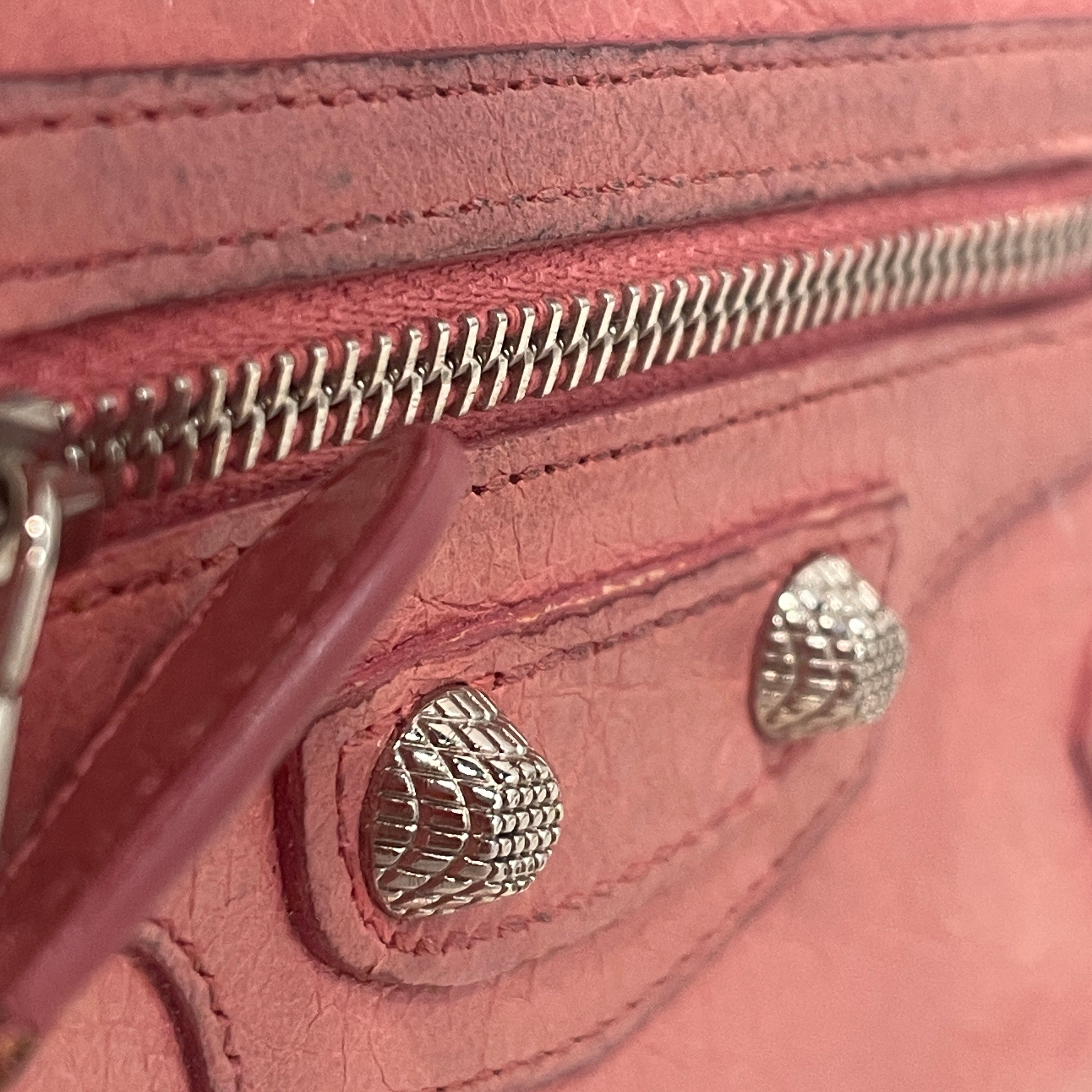 BALENCIAGA/Long Wallet/Leather/PNK/L's/Continental Zip Motocross view 6