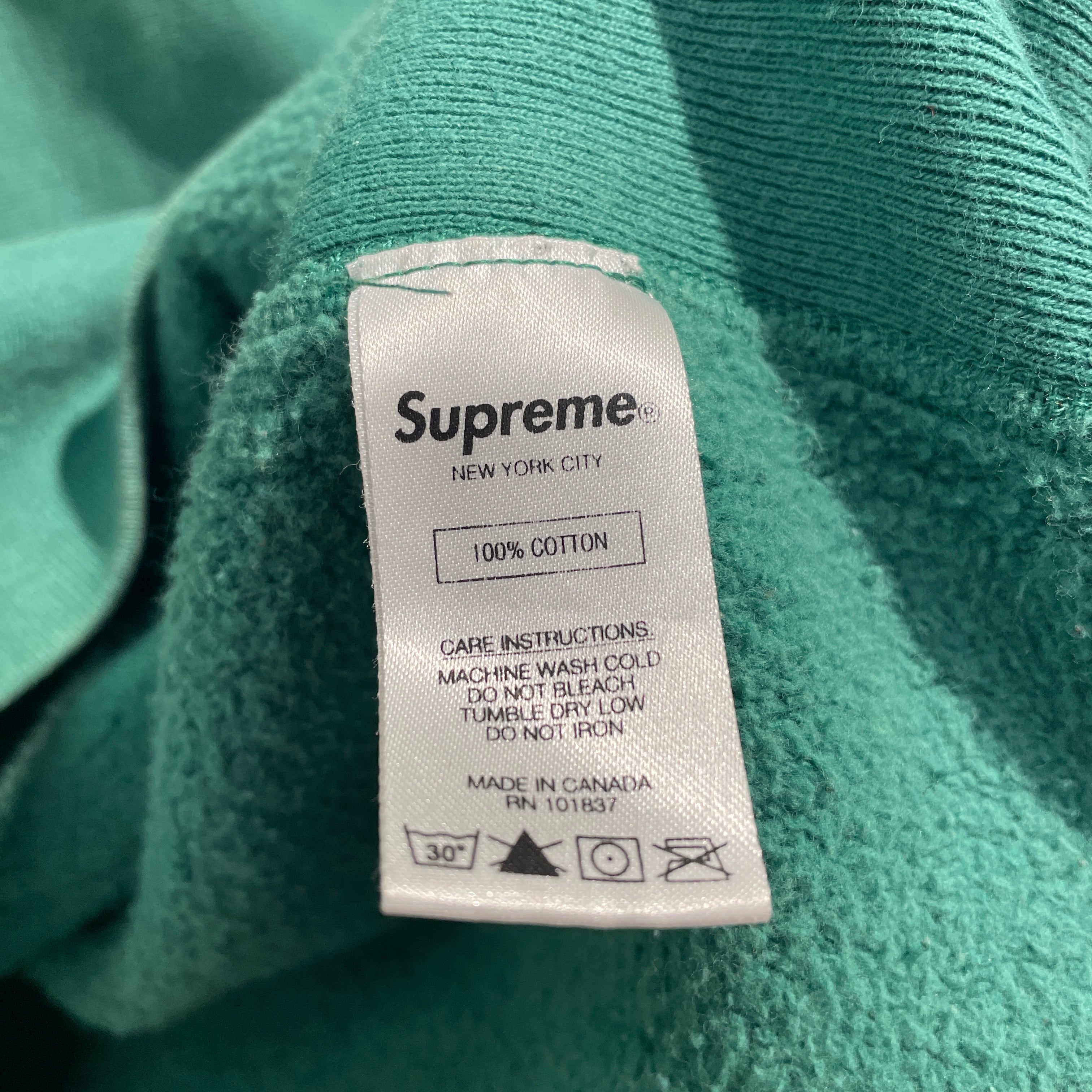 Supreme/Hoodie/L/Cotton/GRN/COLLEGIATE SUPREME view 4